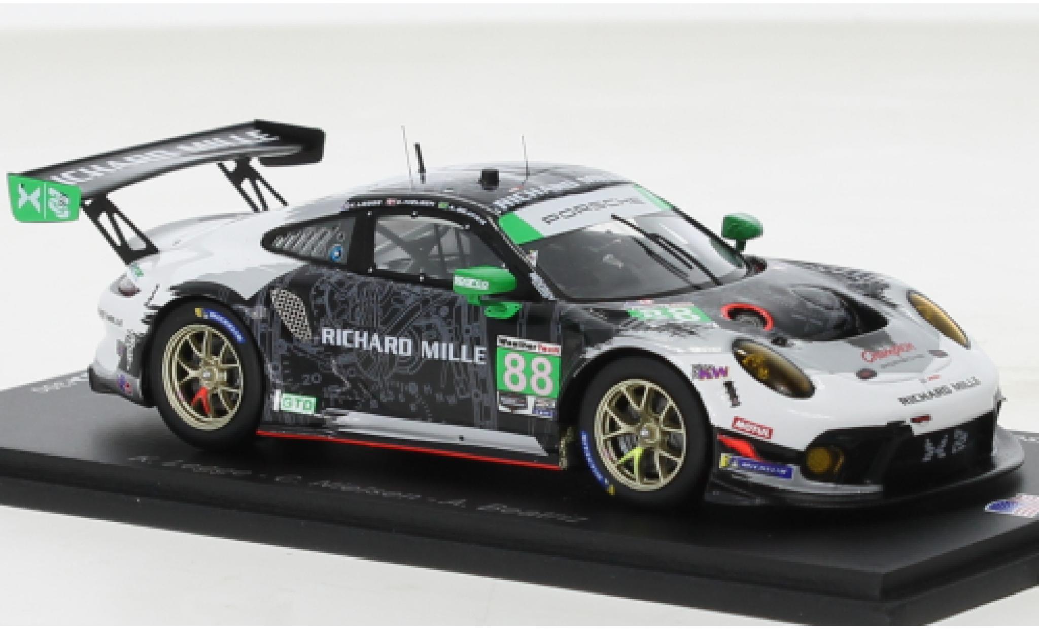 Porsche 991 GT3 R 1/43 Spark 911  No.88 Team Hardpoint EBM IMSA 12h Sebring 2021 diecast model cars