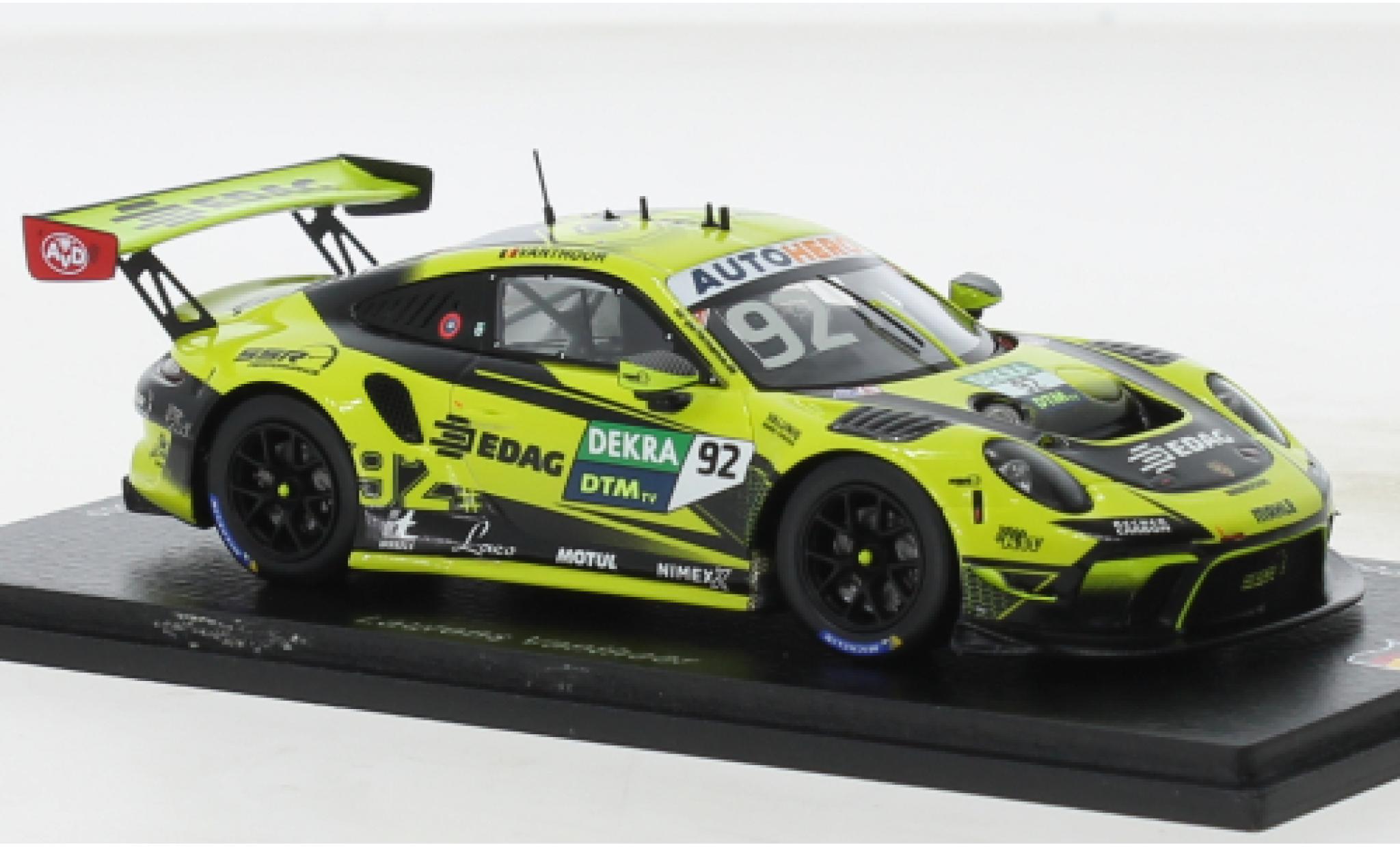 Porsche 991 GT3 R 1/43 Spark 911  No.92 SSR Performance DTM 2022 diecast model cars