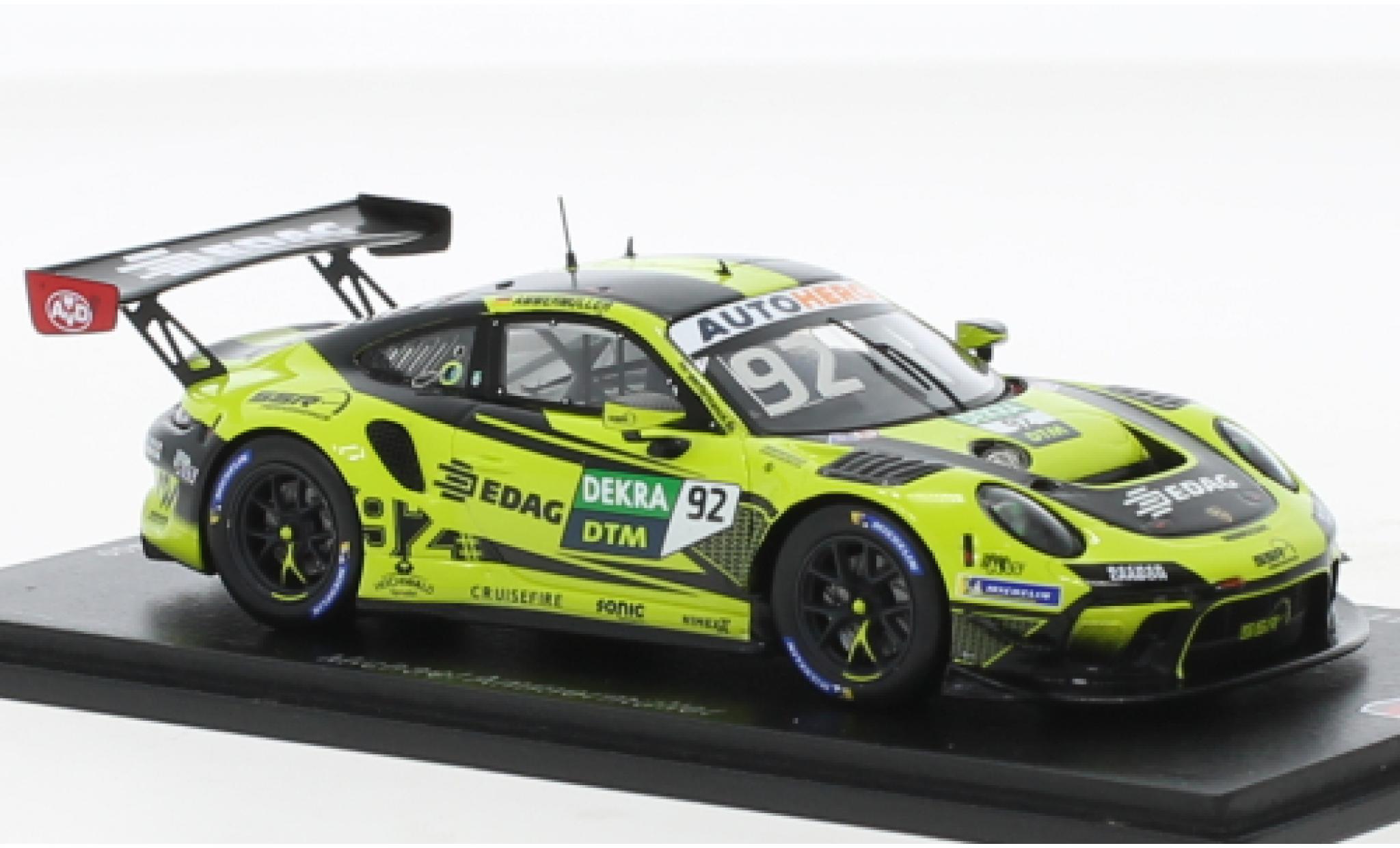 Porsche 991 GT3 R 1/43 Spark 911  No.92 Team SSR Performance DTM Nuerburgring 2021 diecast model cars