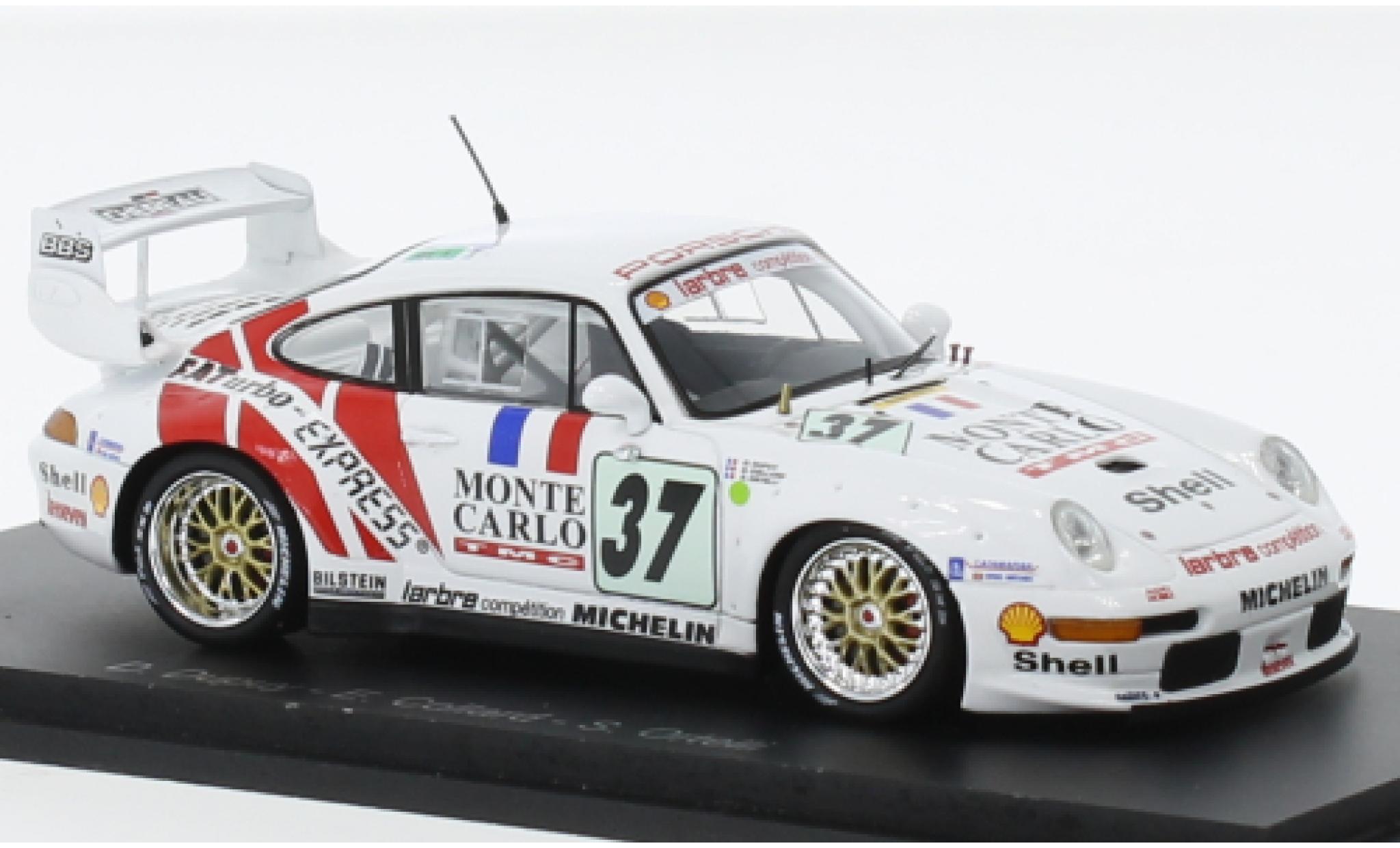 Porsche 993 GT2 1/43 Spark 911  EVO No.37 24h Le Mans 1995 diecast model cars