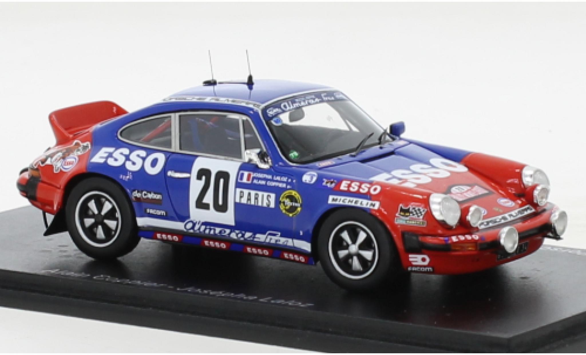 Porsche 930 1/43 Spark 911 Carrera No.20 Esso Rally WM Rally Monte Carlo 1980 diecast model cars