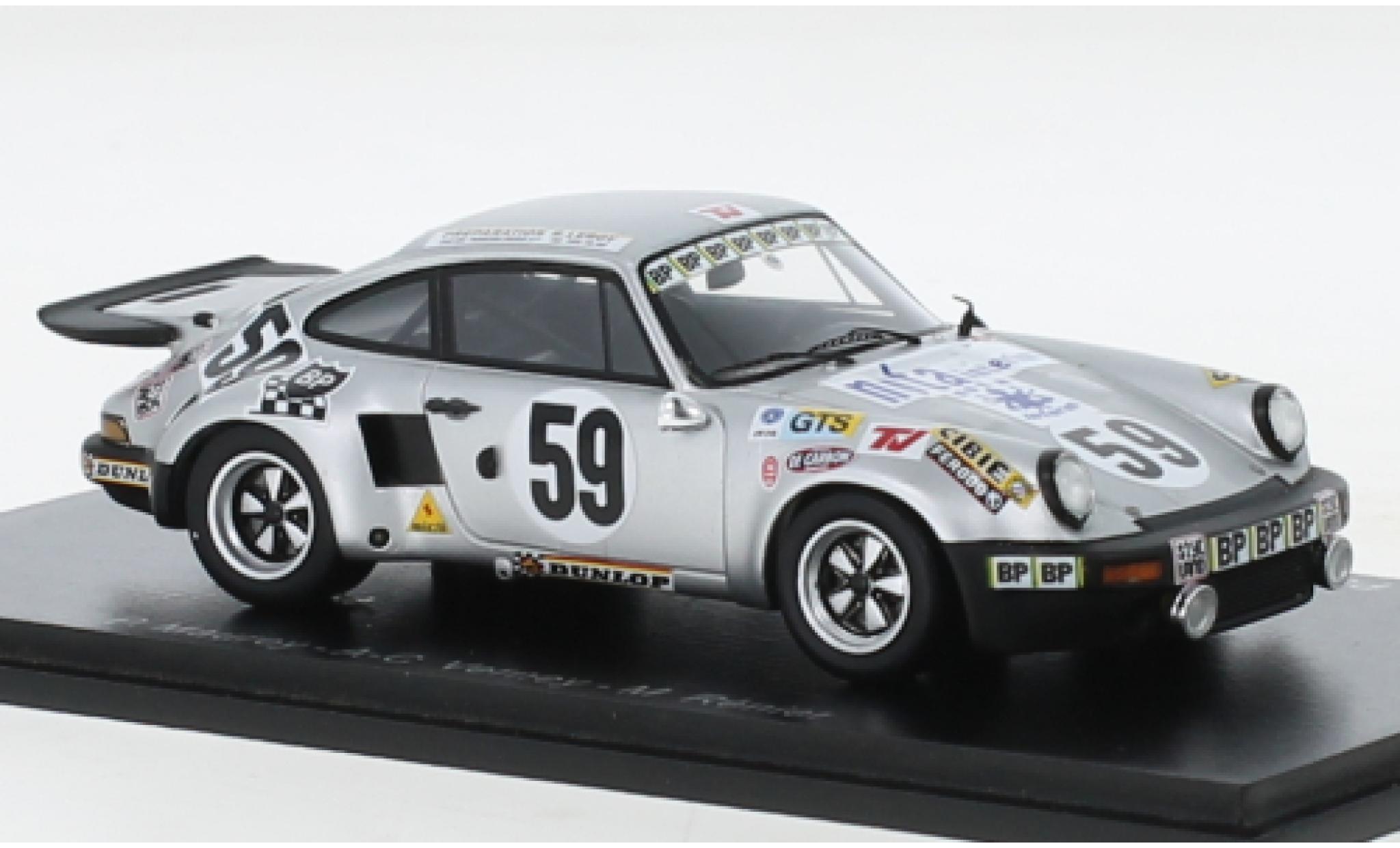 Porsche 930 RSR 1/43 Spark 911 Carrera No.59 24h Le Mans 1974 diecast model cars