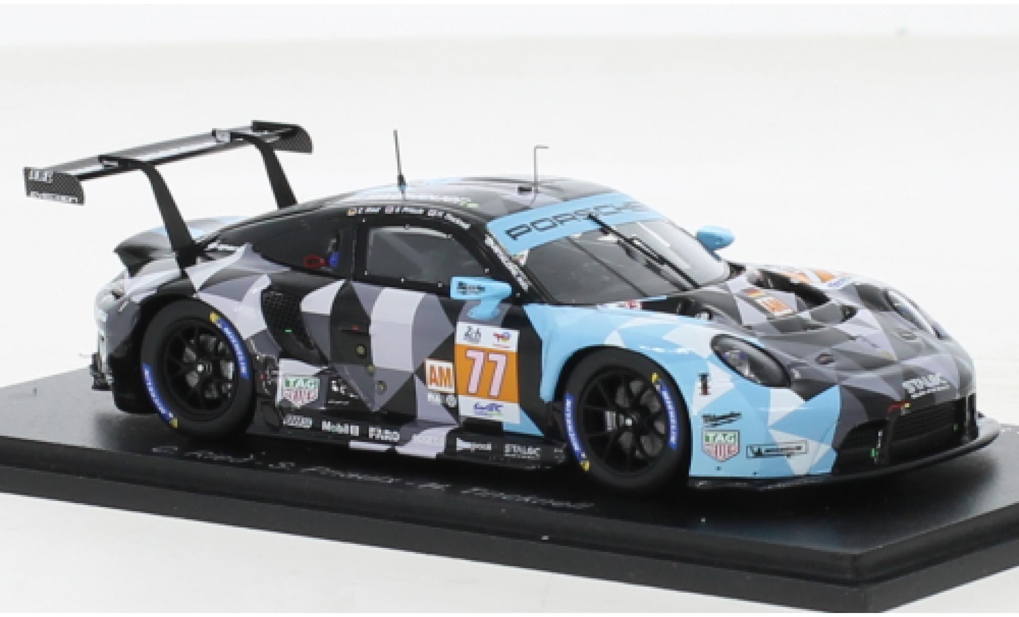Porsche 911 1/43 Spark RSR-19 No.77 Dempsey-Predon Racing 24h Le Mans 2022 diecast model cars