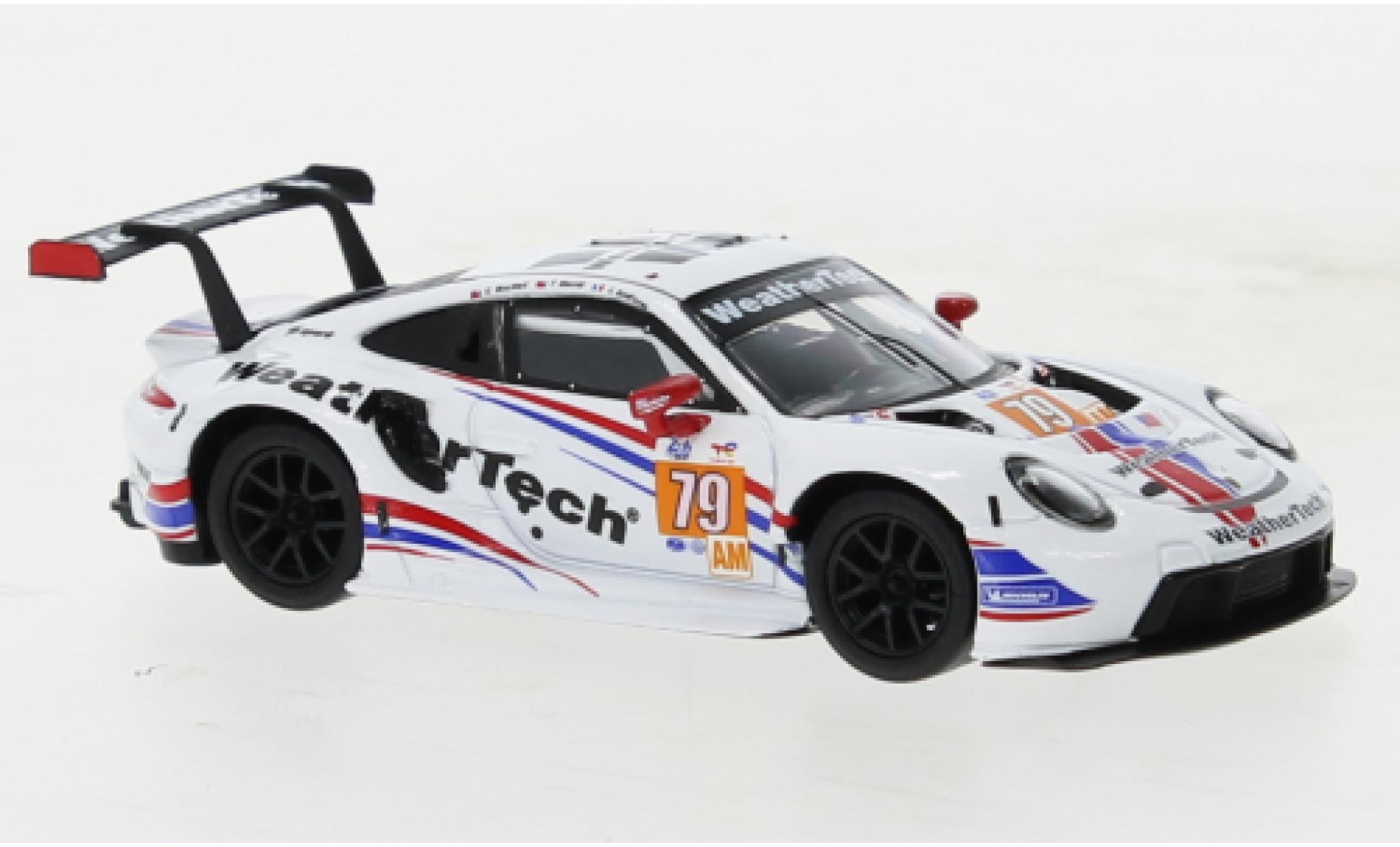 Porsche 911 1/43 Spark RSR-19 No.79 WeatherTech Racing 24h Le Mans 2022 diecast model cars