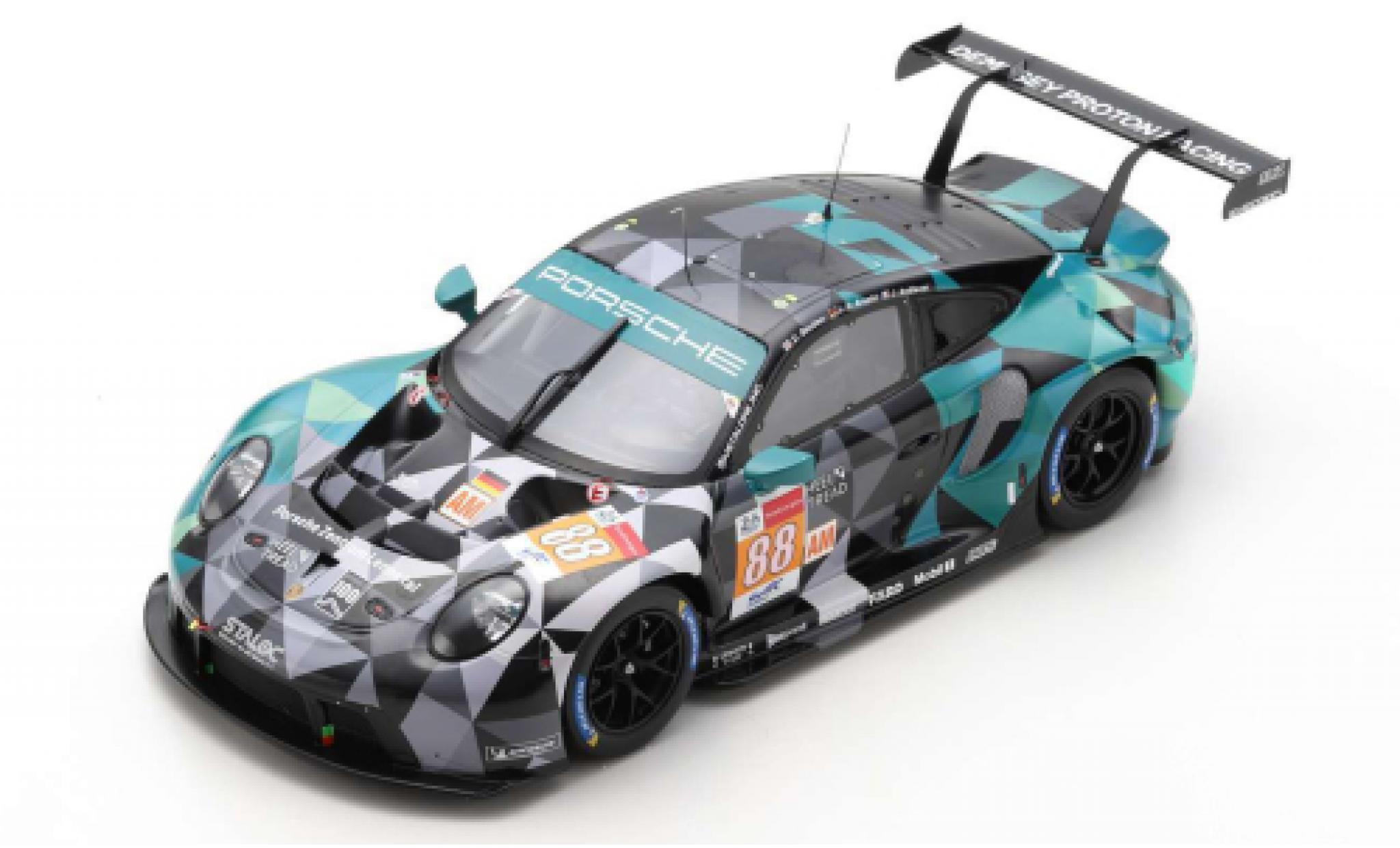 Porsche 911 1/43 Spark RSR-19 No.88 Dempsey-Predon Racing 24h Le Mans 2021 diecast model cars