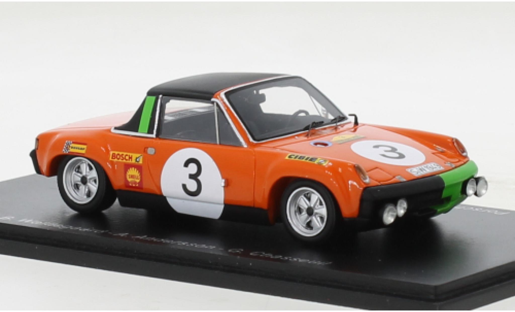 Porsche 914 1/43 Spark /6 No.3 Marathon de la Route 1970 diecast model cars