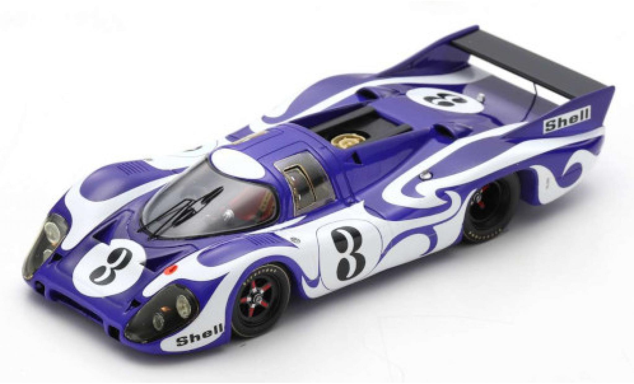 Porsche 917 1970 1/43 Spark LH RHD No.3 24h Le Mans Practice 1970 diecast model cars