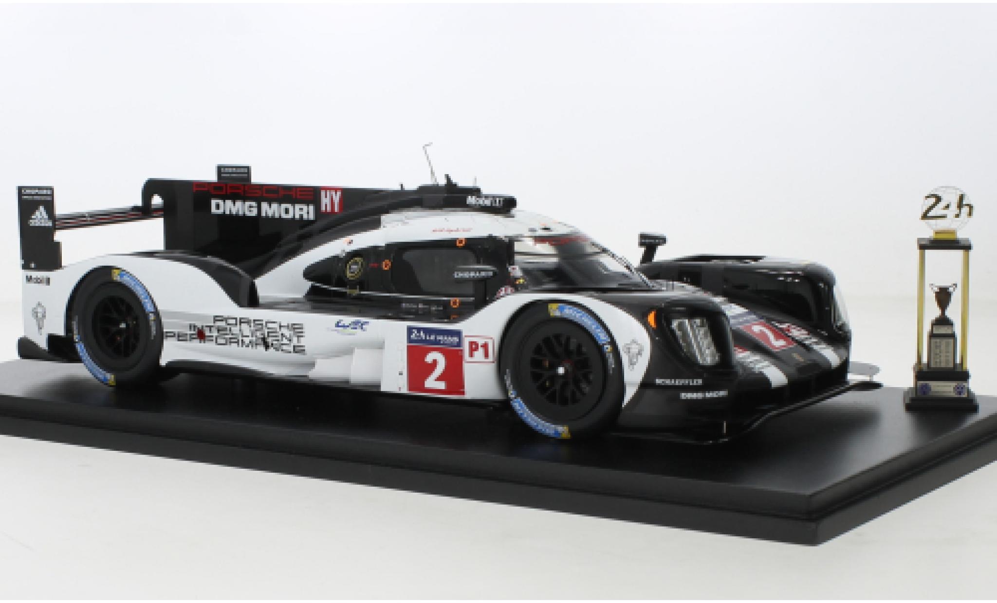 Porsche 919 1/18 Spark hybride No.2 Team 24h Le Mans 2016 diecast model cars