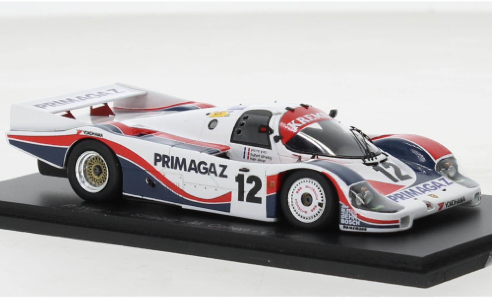 Porsche 956 1986 1/43 Spark No.12 24h Le Mans diecast model cars