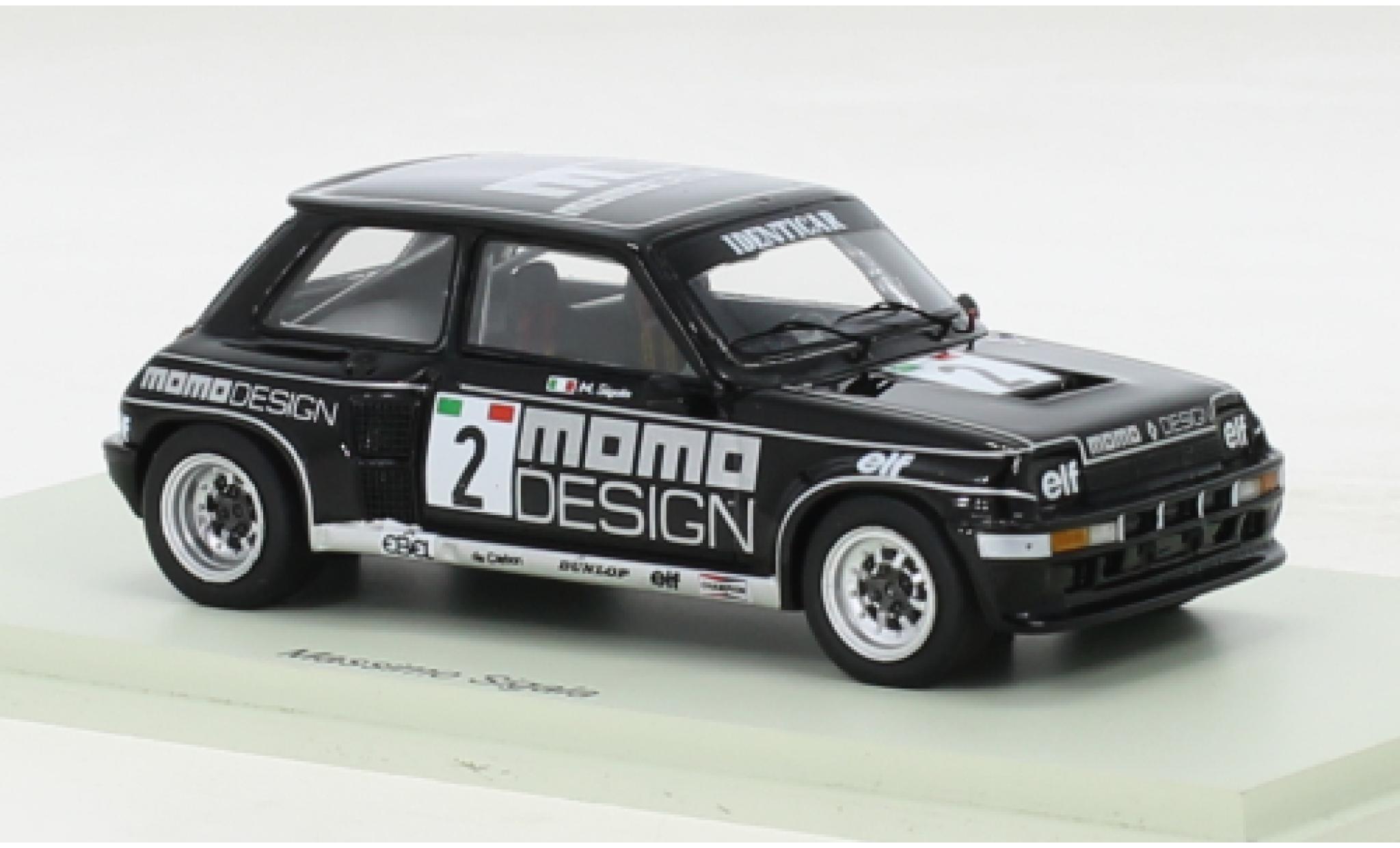 Renault 5 1/43 Spark Turbo No.2 Momo Turbo Europa Cup 1981 diecast model cars