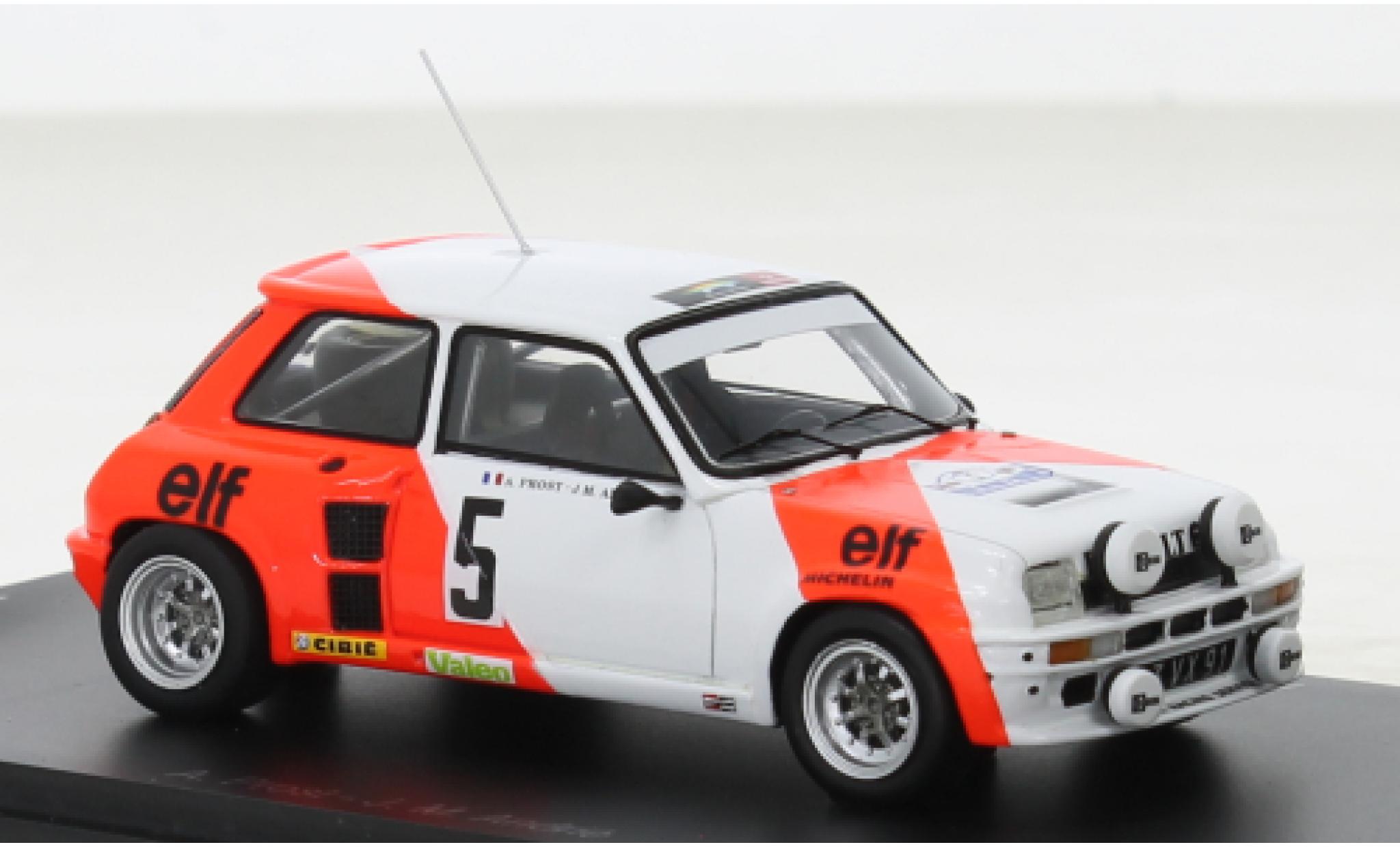 Renault 5 1/43 Spark Turbo No. Rally du Var 1982 diecast model cars