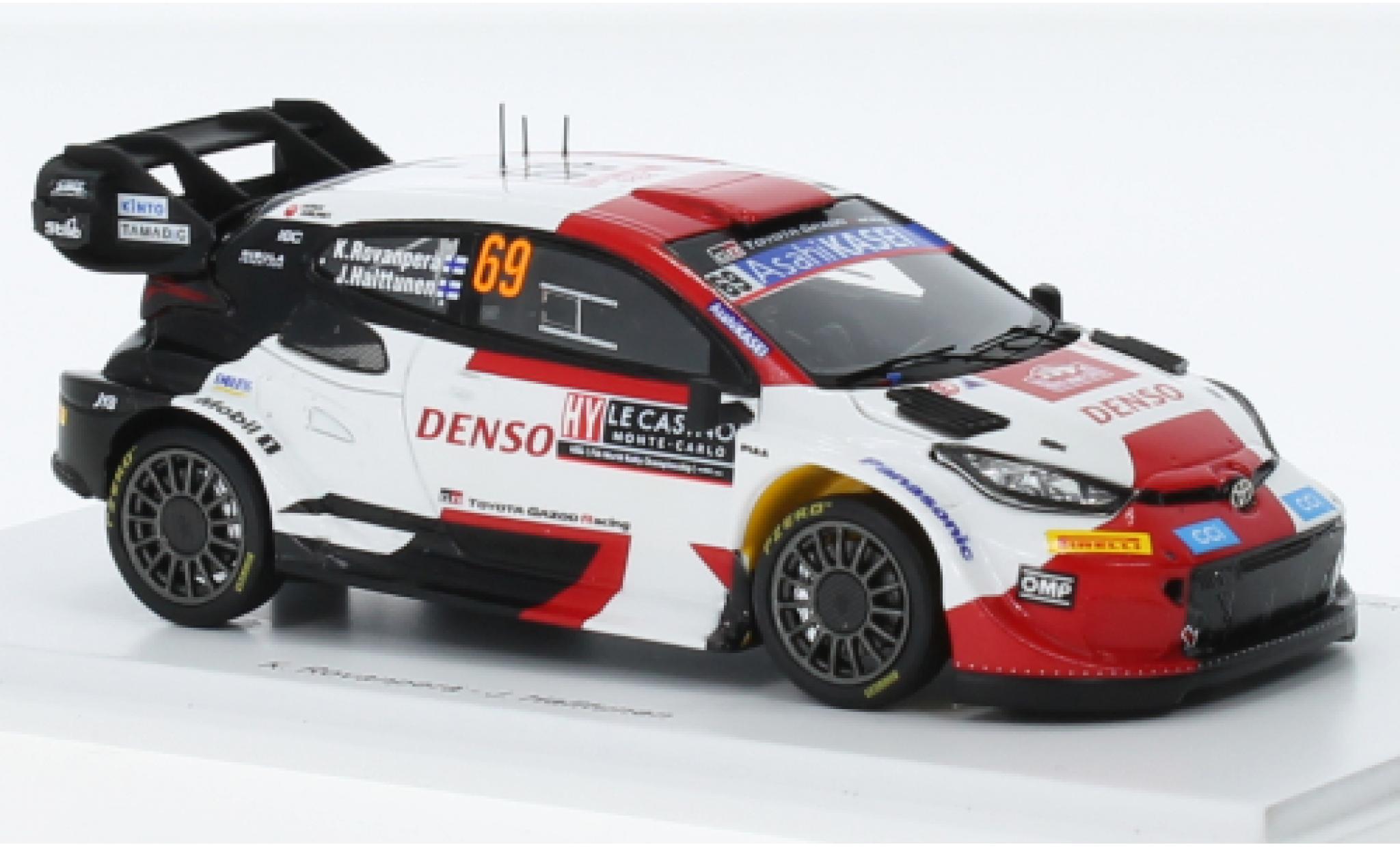 Toyota Yaris 1/43 Spark GR Rally1 hybride No.69 Gazoo Racing WRT Rally WM Rally Monte Carlo 2023 diecast model cars