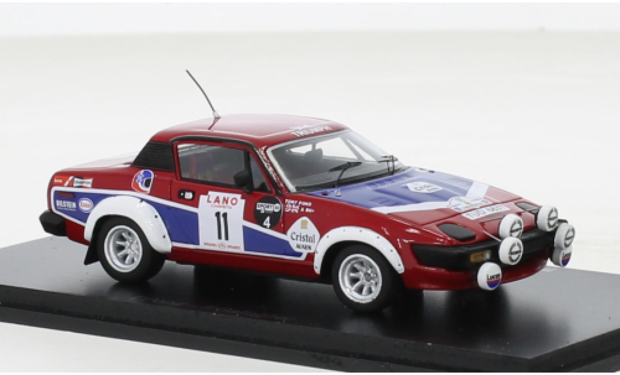 Triumph TR7 1/43 Spark No.11 24h Ypres 1980 diecast model cars