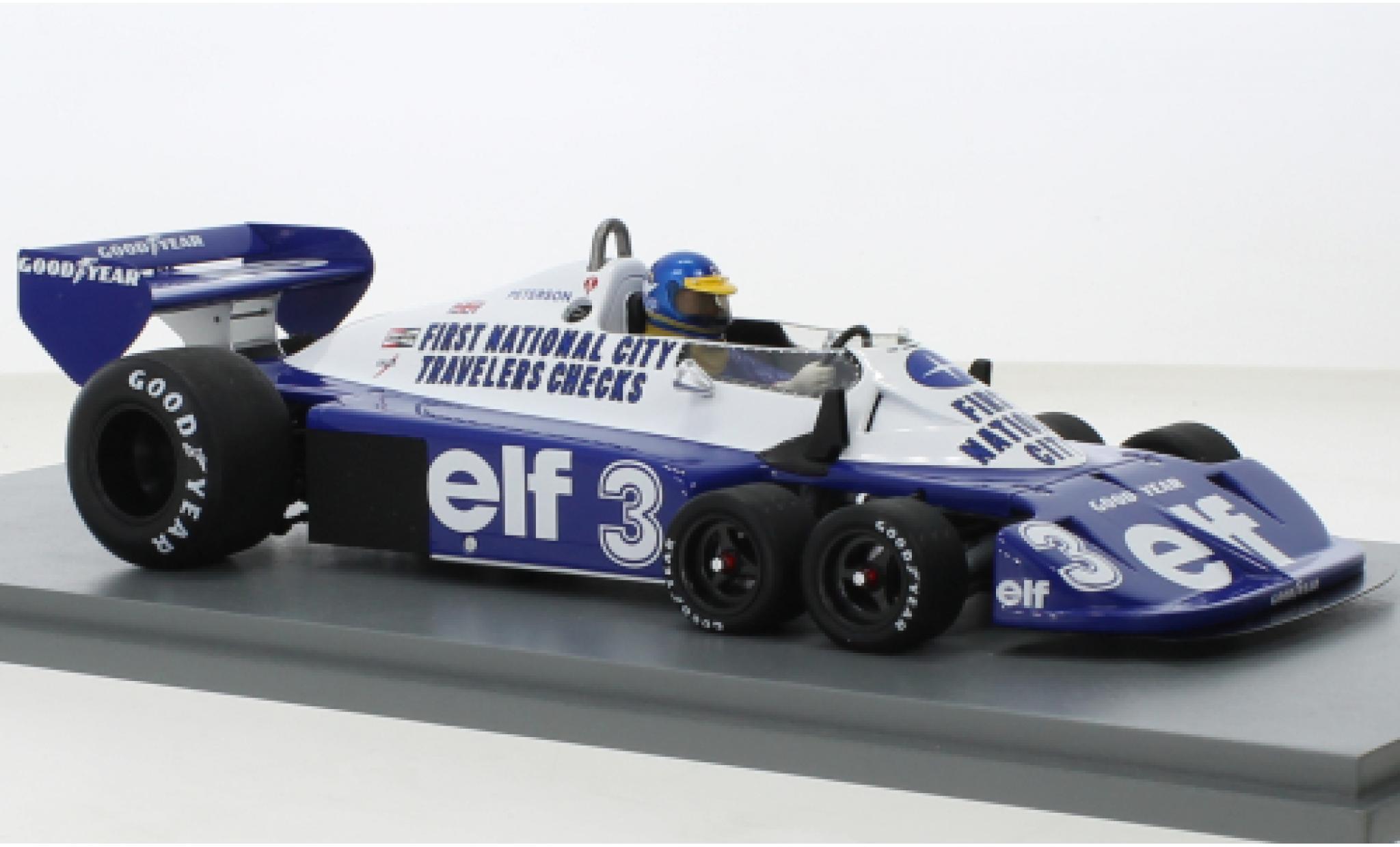 Tyrrell P34 1/18 Spark No.3 formule 1 GP Allemagne 1977 diecast model cars