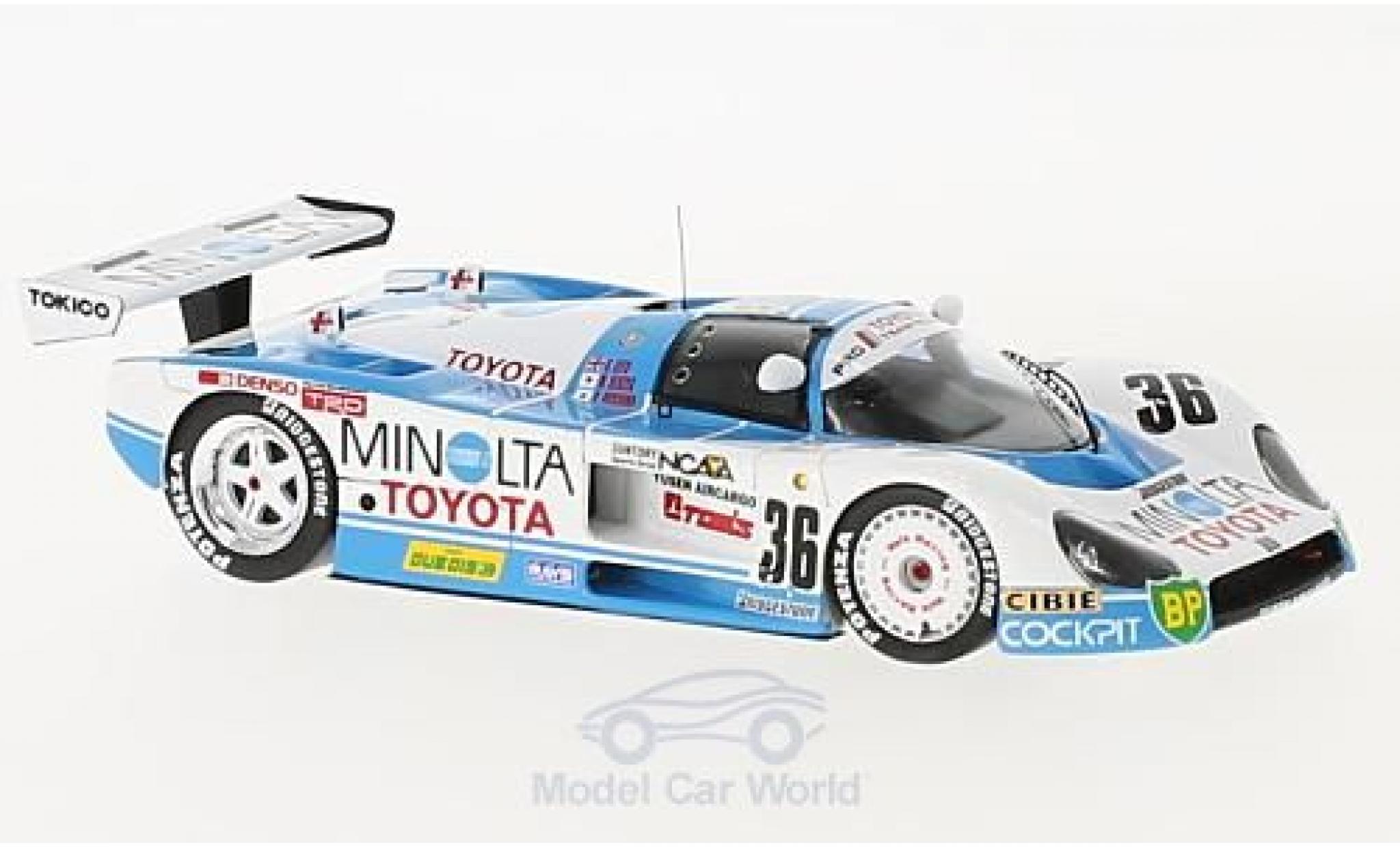 Toyota 88C 1/43 Spark No.36 Minolta 24h Le Mans 1988 G.Lees/K.Hoshino/M.Sekiya diecast model cars