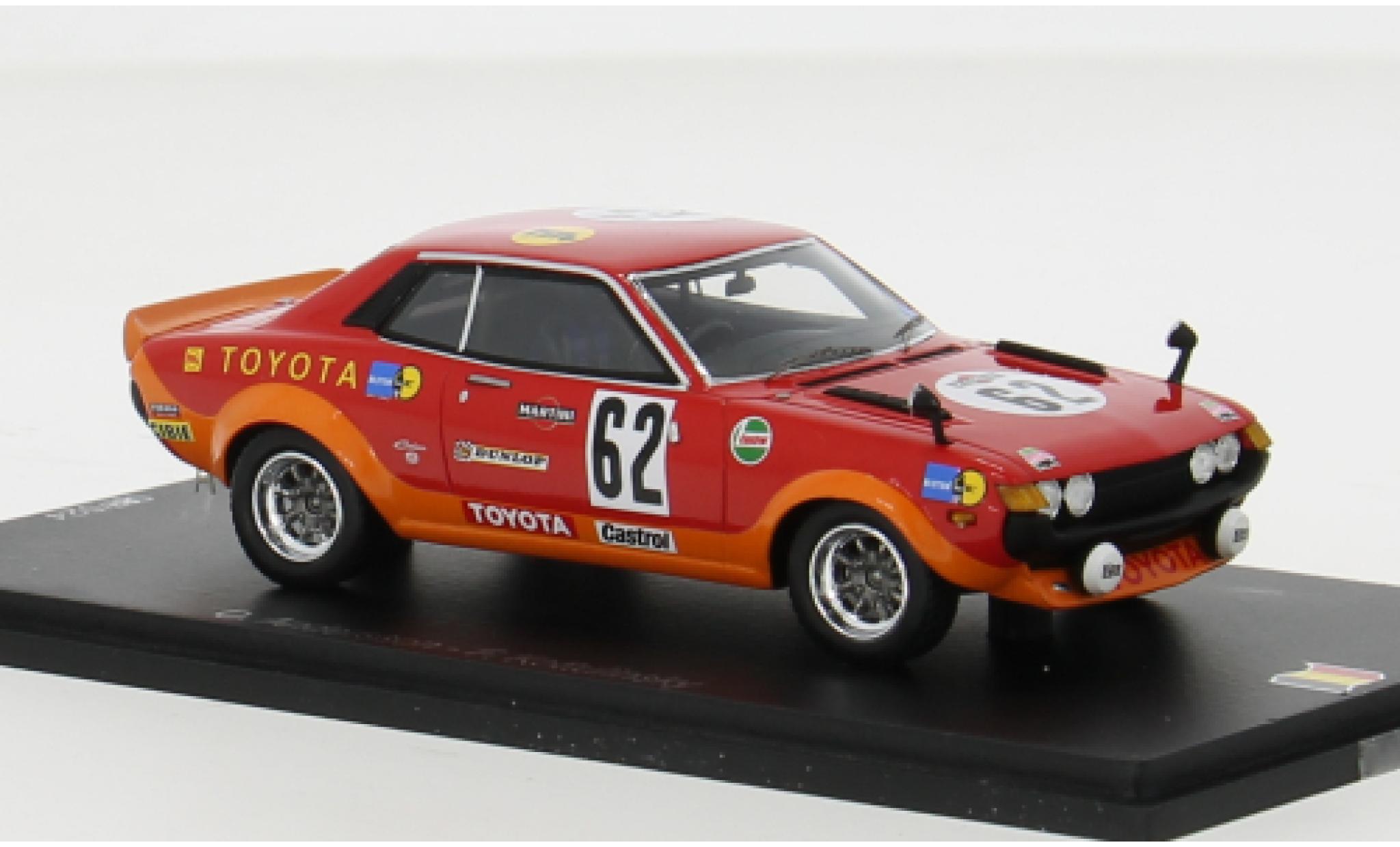 Toyota Celica 1/43 Spark GT No.62 24h Spa 1973 1:43 diecast model cars