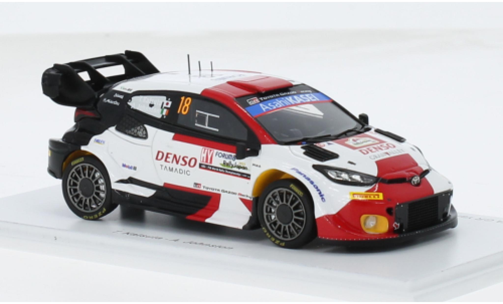 Toyota Yaris 1/43 Spark GR Rally1 Hybrid No.18 Gazoo Racing WRT Rally WM Rally Japan 2023 1:43 diecast model cars