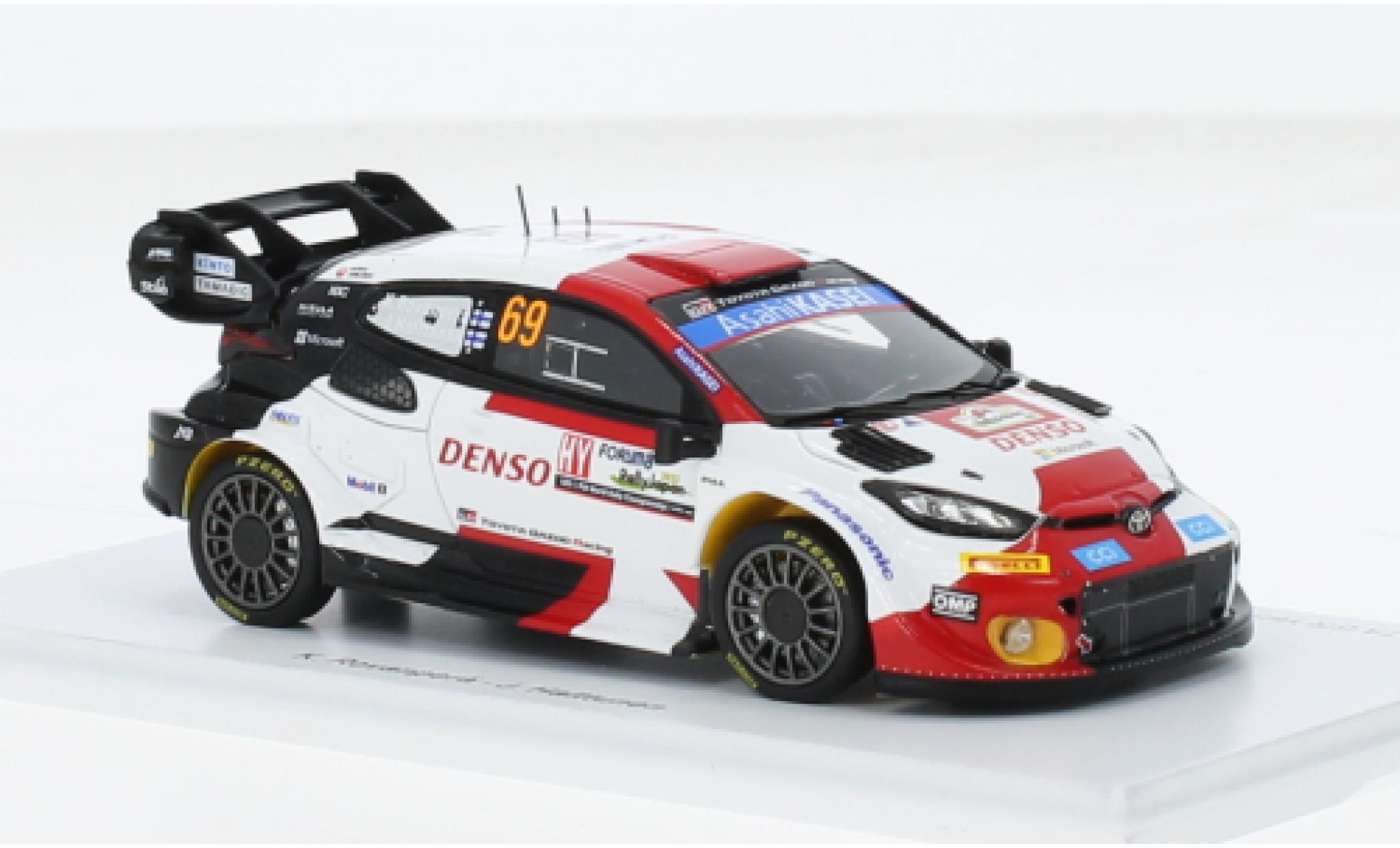 Toyota Yaris 1/43 Spark GR Rally1 Hybrid No.69 Gazoo Racing WRT Rally WM Rally Japan 2023 1:43 diecast model cars