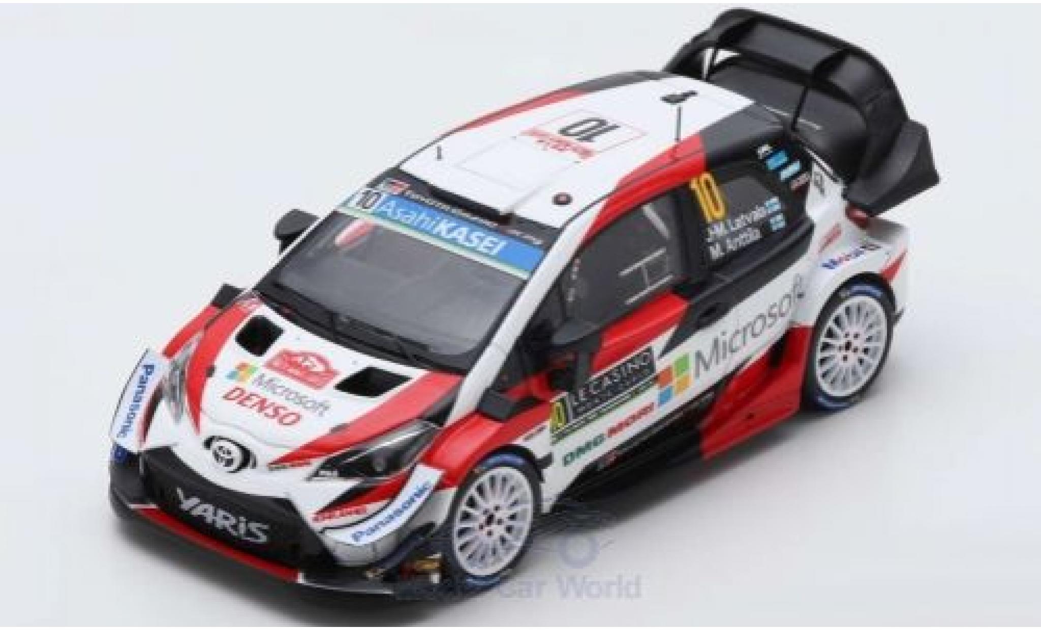 Toyota Yaris 1/43 Spark WRC No.10 Gazoo Racing WRT Rally WM Rally Monte Carlo 2019 J-M.Latvala/M.Anttila diecast model cars