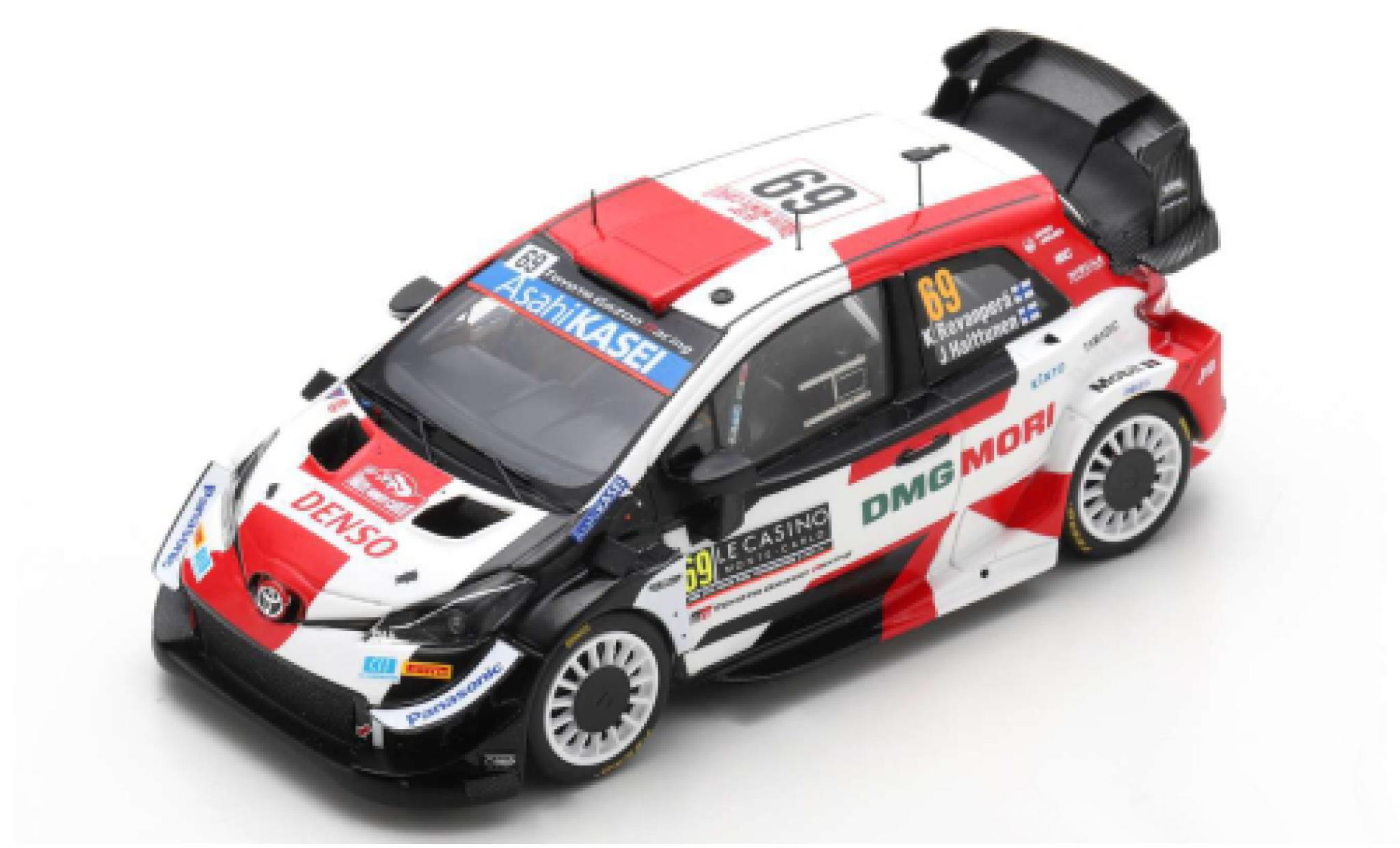 Toyota Yaris 1/43 Spark WRC No.69 Gazoo Racing Rally WM Rally Monte Carlo 2021 K.Rovanper&auml;/J.Halttunen diecast model cars