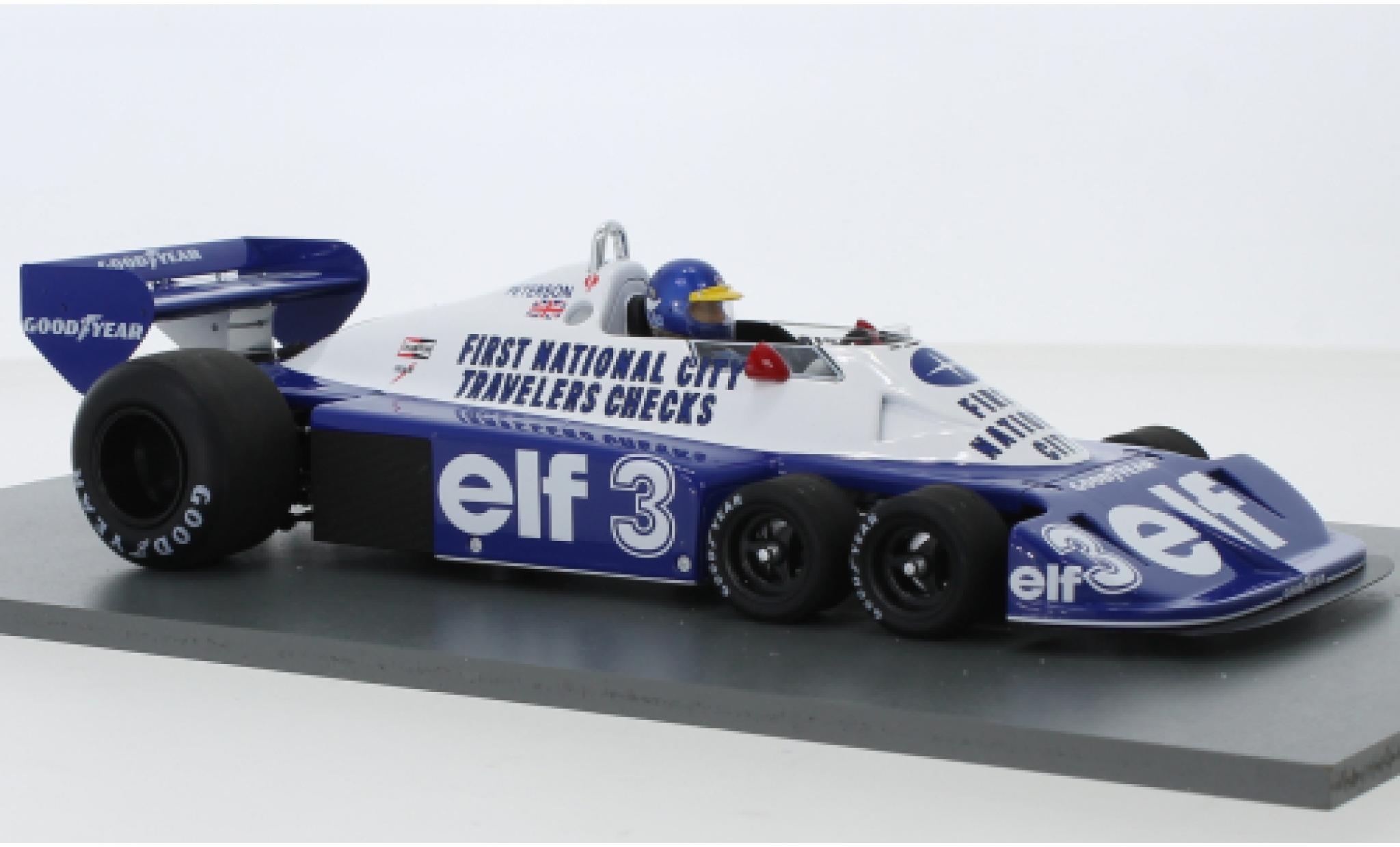 Tyrrell P34 1/18 Spark No.3 elf (F) GP Brasilien 1977 R.Peterson diecast model cars