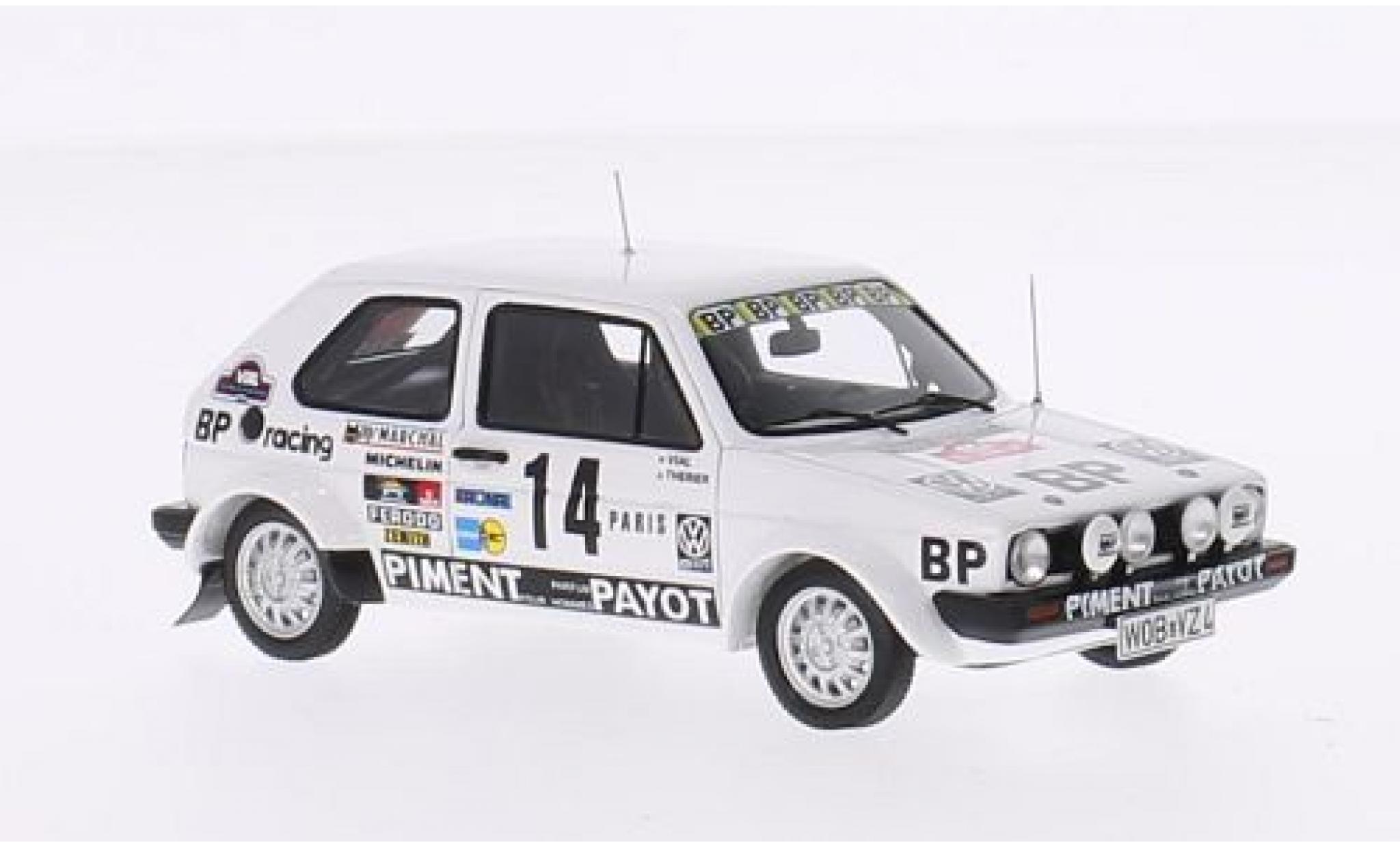 Volkswagen Golf 1/43 Spark GTI I No.14 BP Racing Rally Monte-Carlo 1980 J-L.Therier/M.Vial diecast model cars