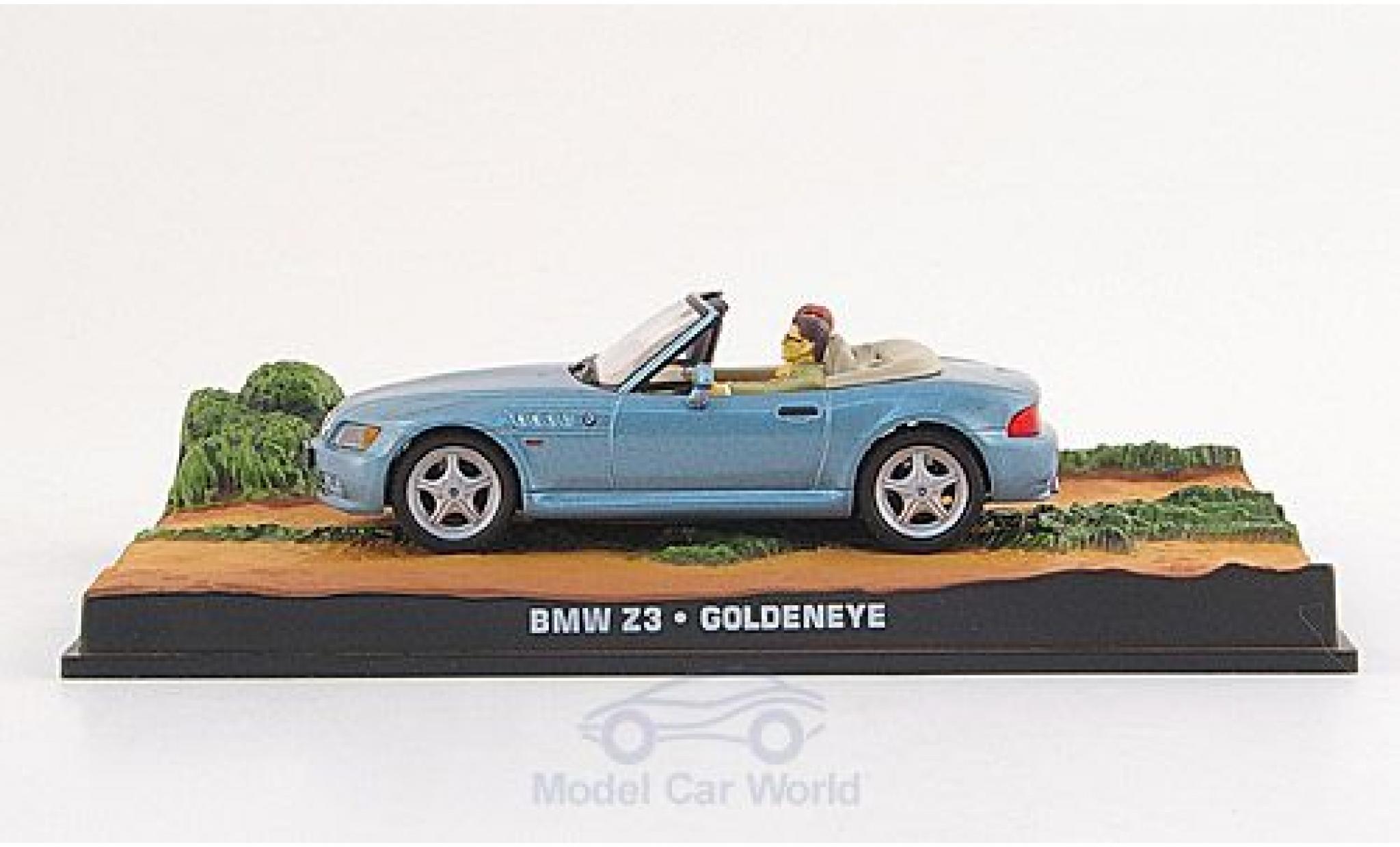 Bmw Z3 1/43 SpecialC Roadster metallic blue James Bond 007 1995 GoldenEye ohne Vitrine diecast model cars