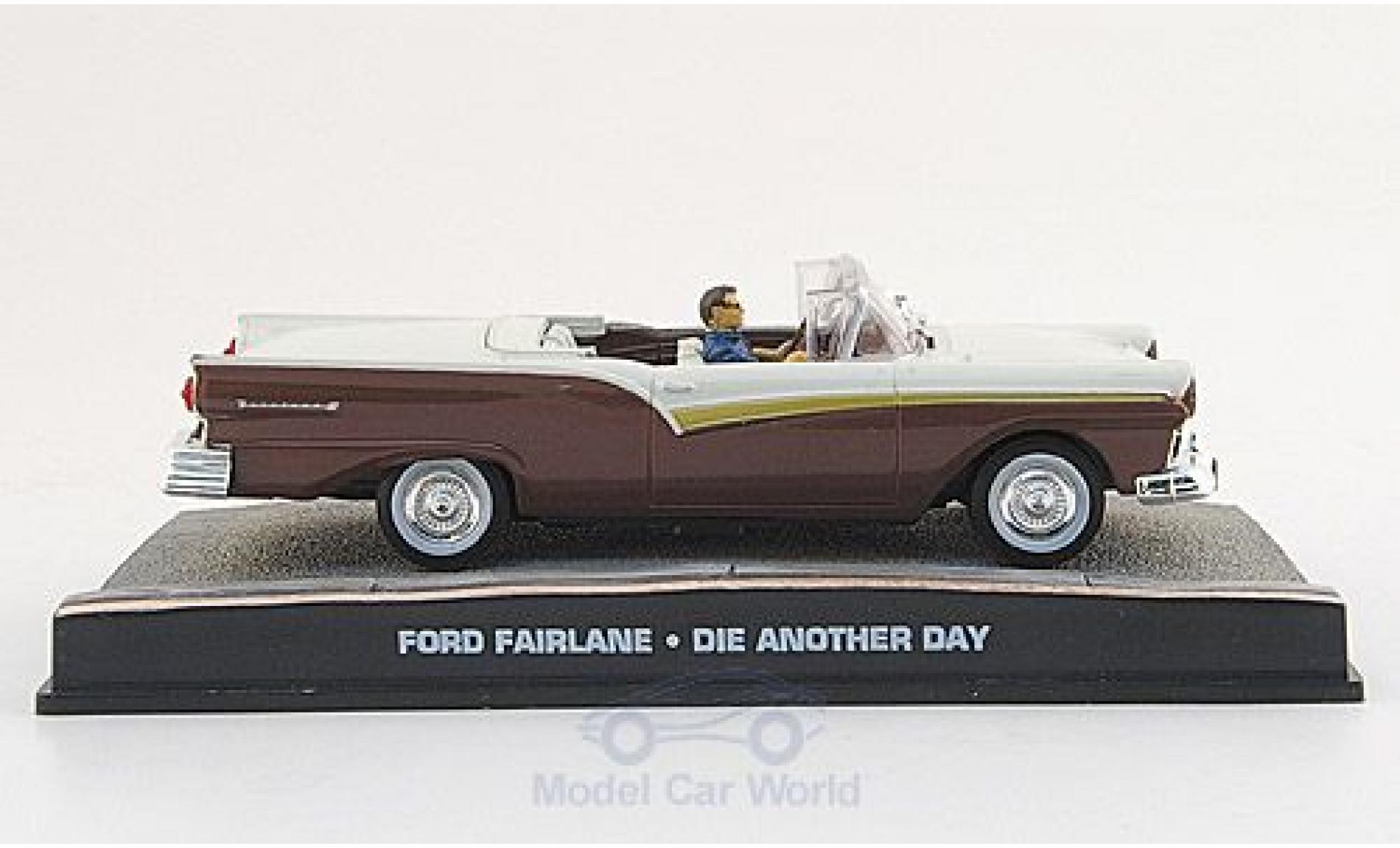 Ford Fairlane 1/43 SpecialC Convertible brown/white James Bond 007 2002 Stirb an einen anderen Tag ohne Vitrine diecast model cars