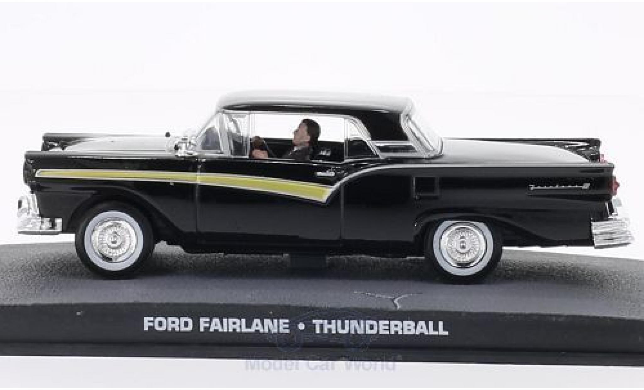 Ford Fairlane 1/43 SpecialC black James Bond 007 Feuerball ohne Vitrine diecast model cars