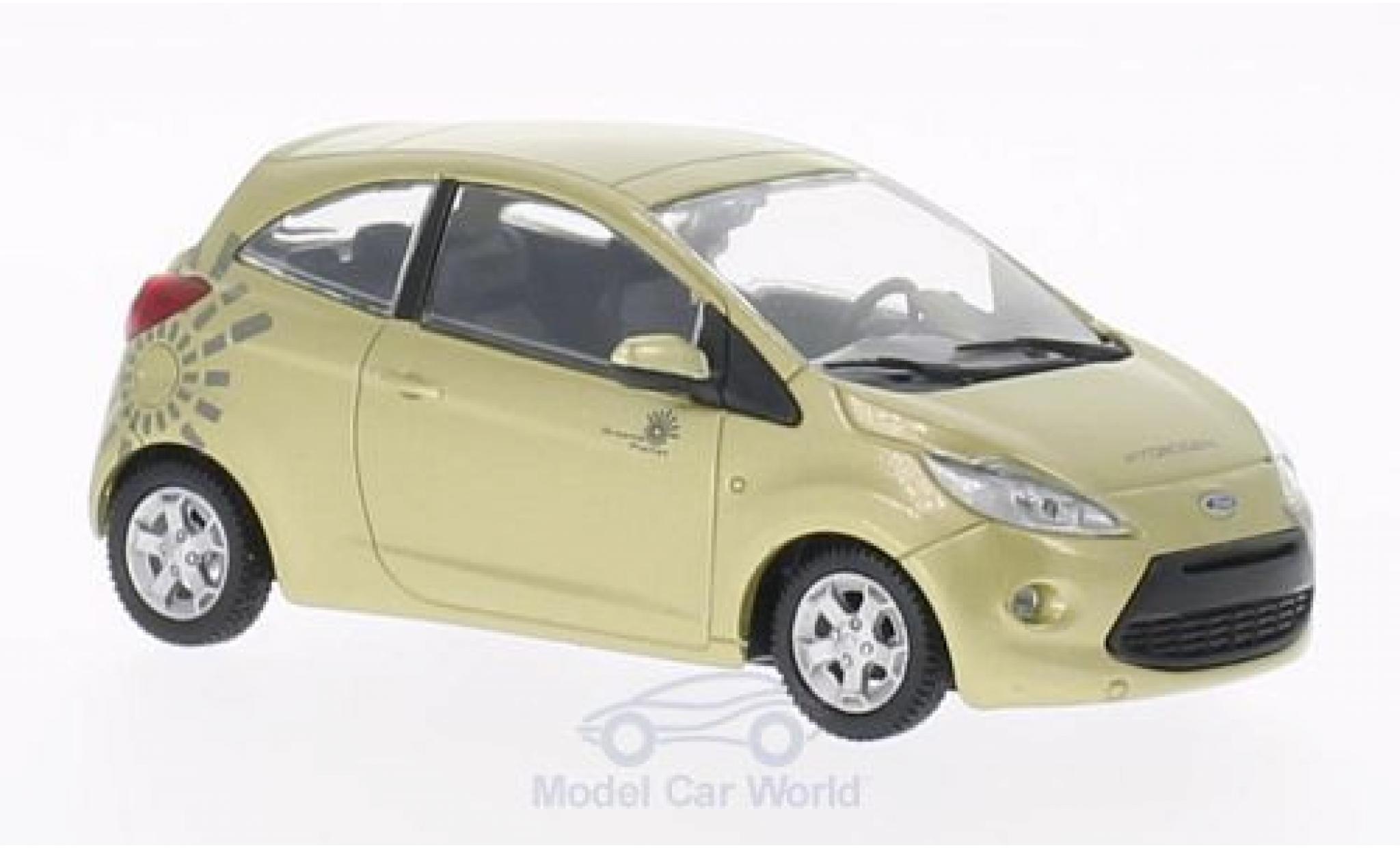 Ford Ka 1/43 SpecialC gold James Bond 007 2008 Ein Quantum Trost ohne Vitrine diecast model cars