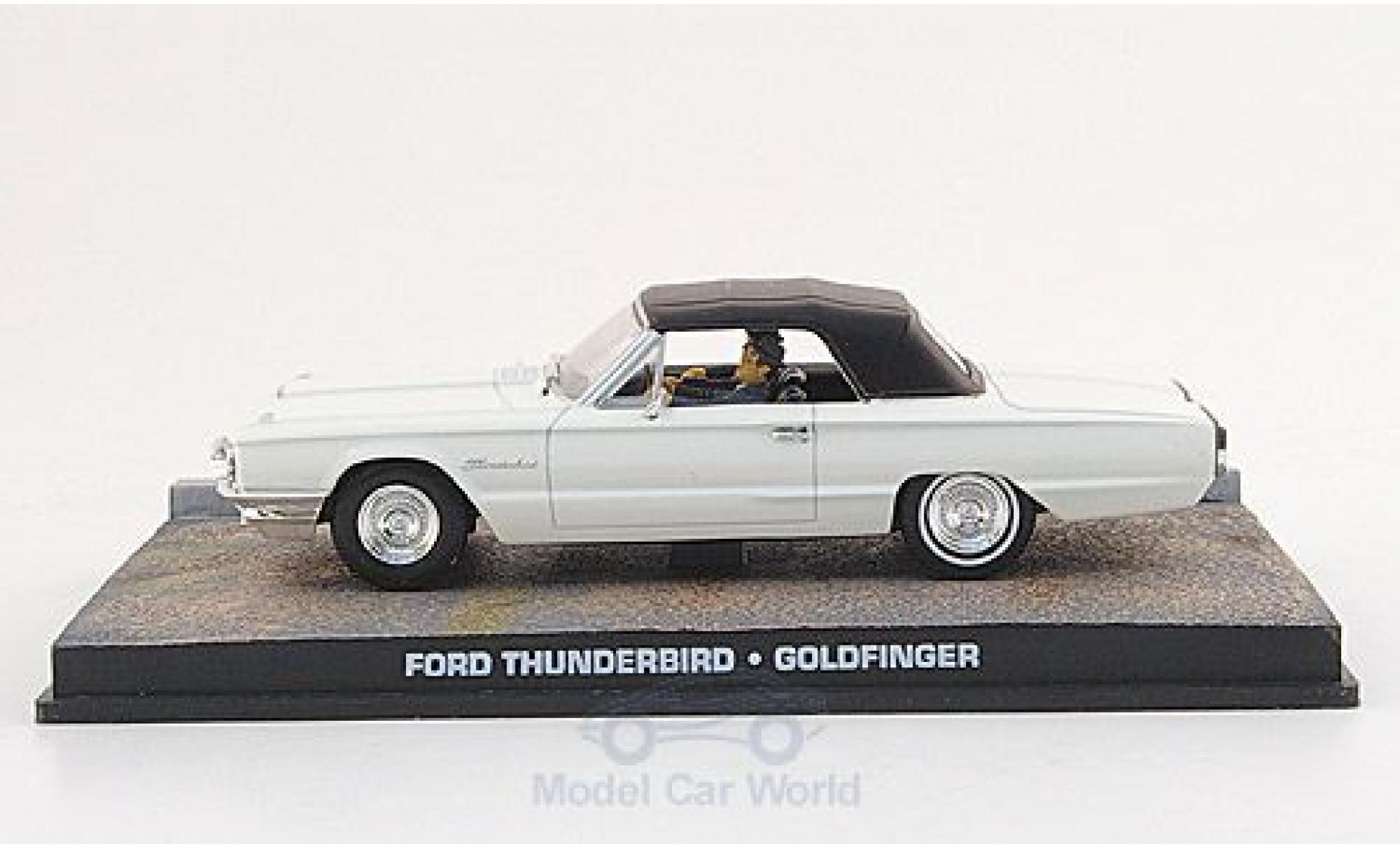 Ford Thunderbird 1/43 SpecialC m. Figuren white James Bond 007 1964 Goldfinger ohne Vitrine diecast model cars