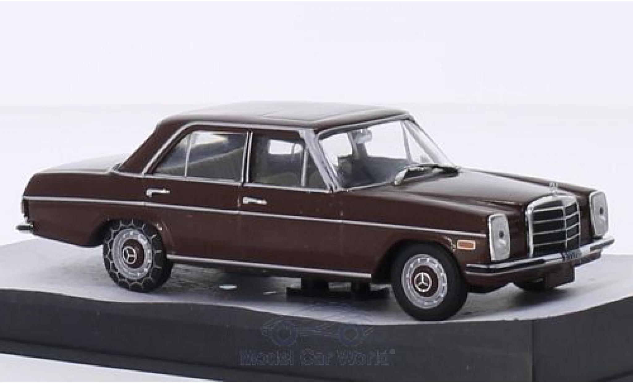 Mercedes 200 1/43 SpecialC D/8 (W114) brown James Bond 007 In t&ouml;dlicher Mission ohne Vitrine diecast model cars