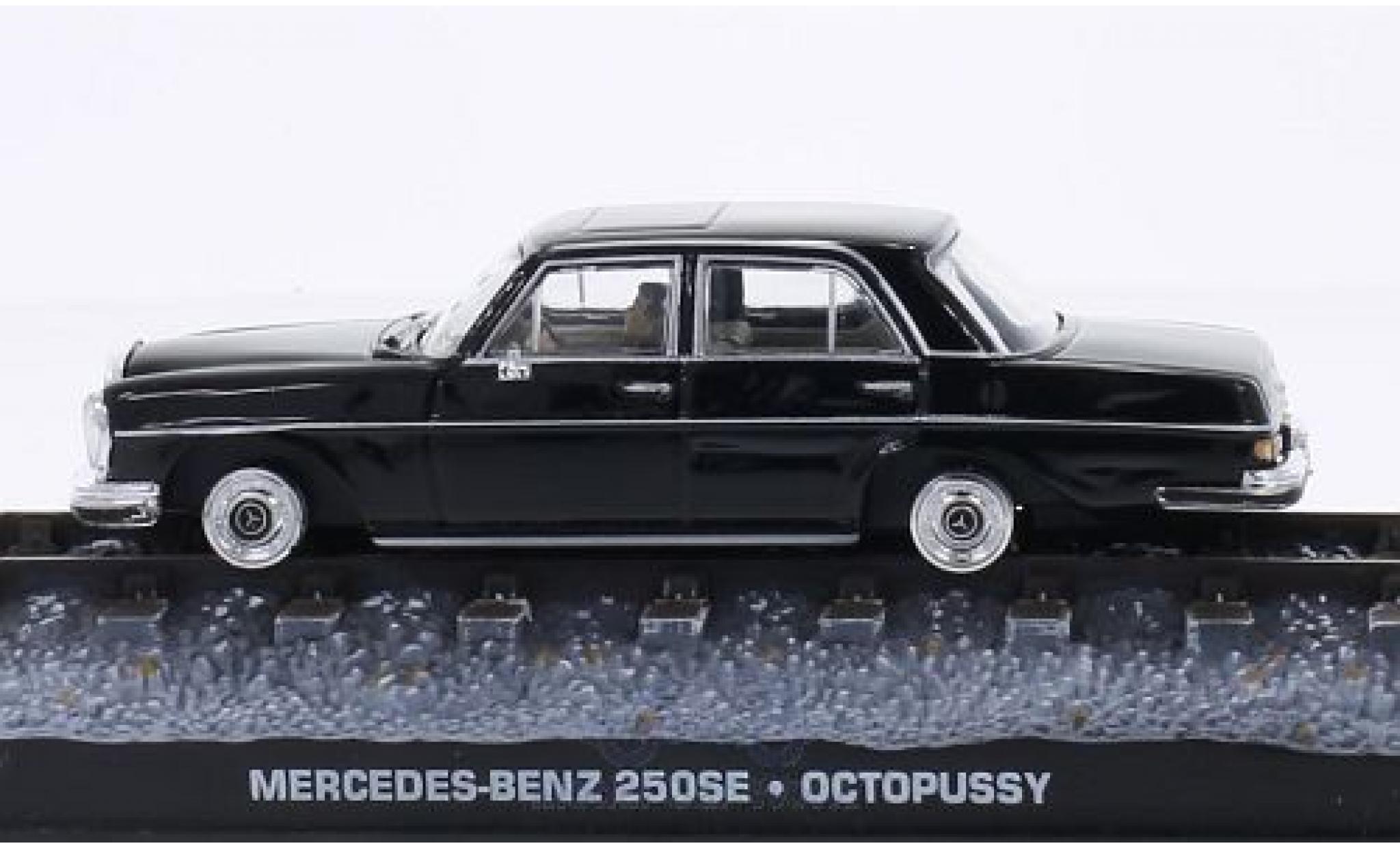 Mercedes 250 1/43 SpecialC SE (W108) black James Bond 007 Octopussy ohne Vitrine diecast model cars