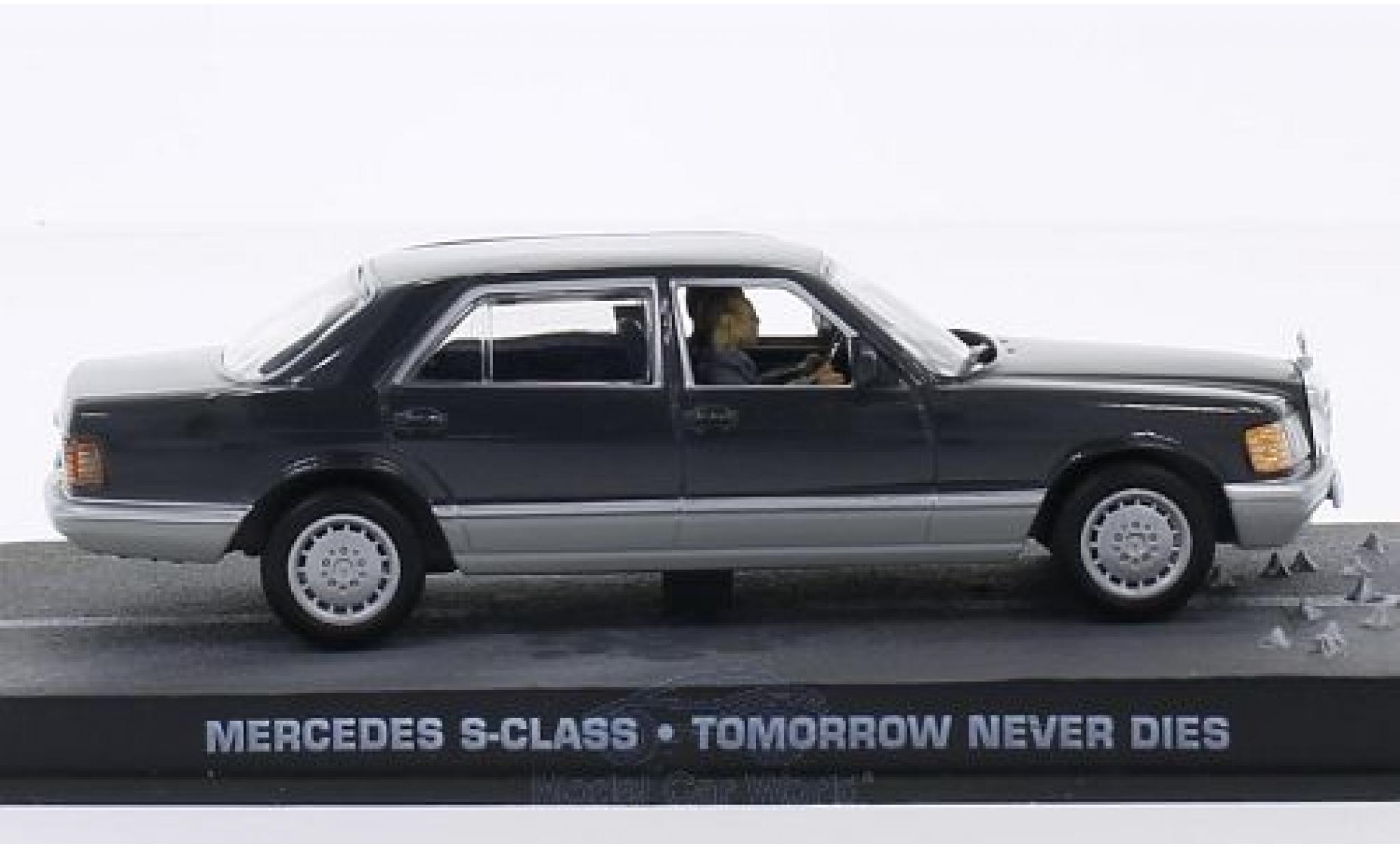 Mercedes Classe S 1/43 SpecialC (W126) grey/grey James Bond 007 Der Morgen stirbt nie ohne Vitrine diecast model cars