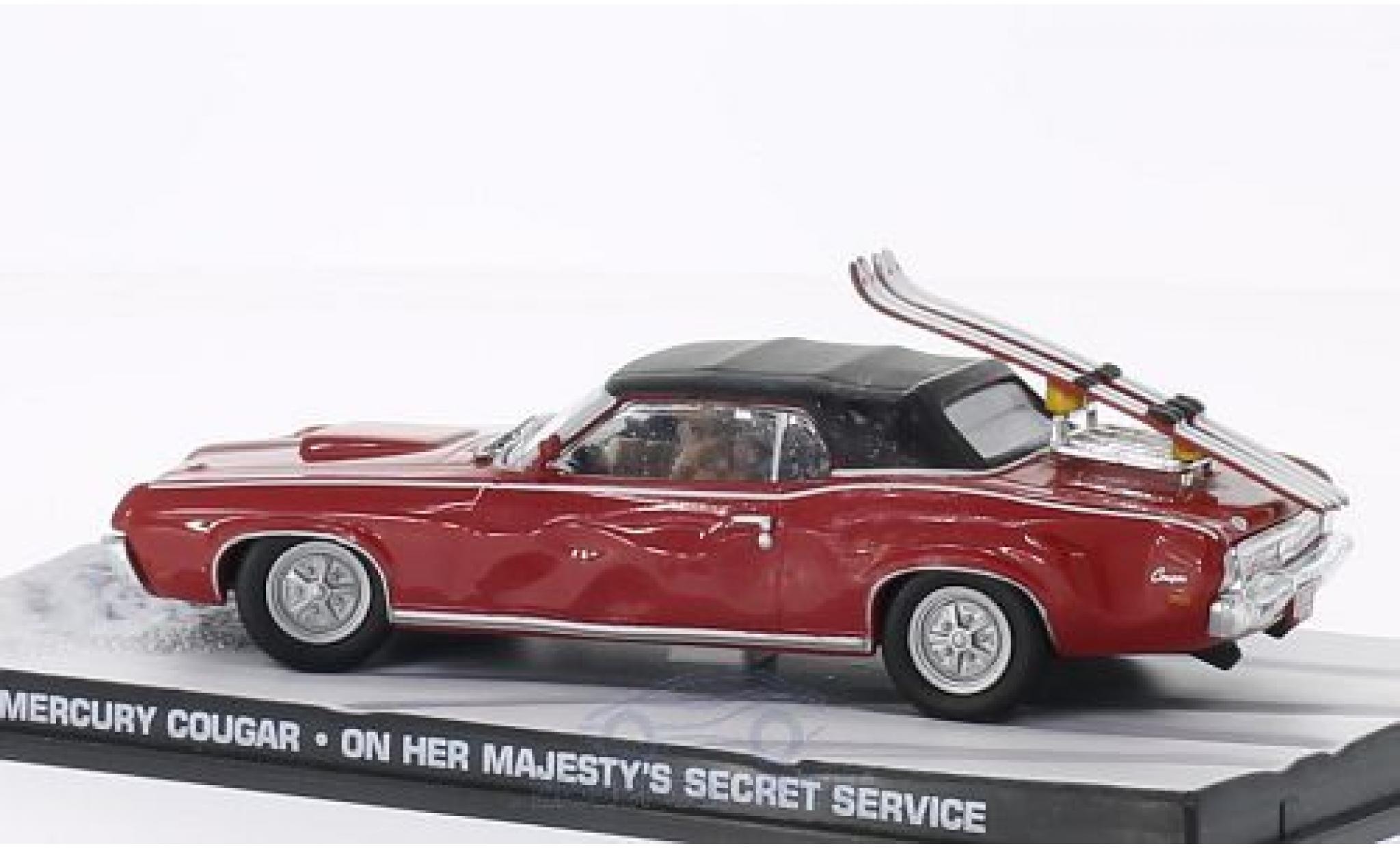Mercury Cougar 1/43 SpecialC Convertible red James Bond 007 Im Geheimdienst Ihrer Majest&auml;t ohne Vitrine diecast model cars