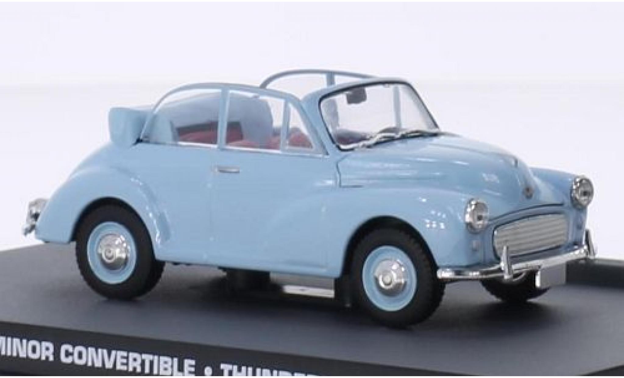 Morris Minor 1/43 SpecialC Convertible blue James Bond 007 boule de feu sans Vitrine diecast model cars