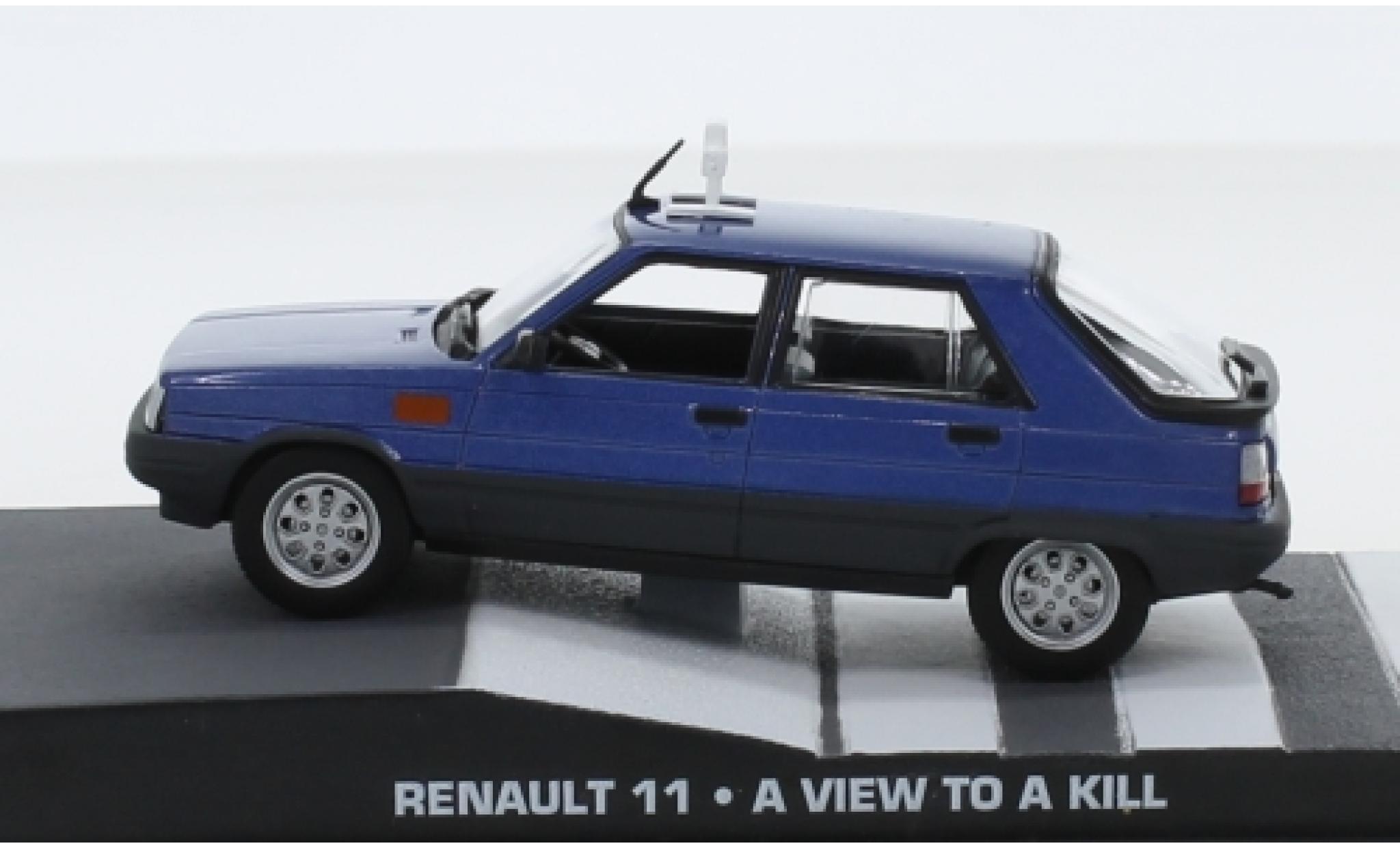 Renault 11 1/43 SpecialC metallic blue James Bond 007 A View To A Kill ohne Vitrine diecast model cars