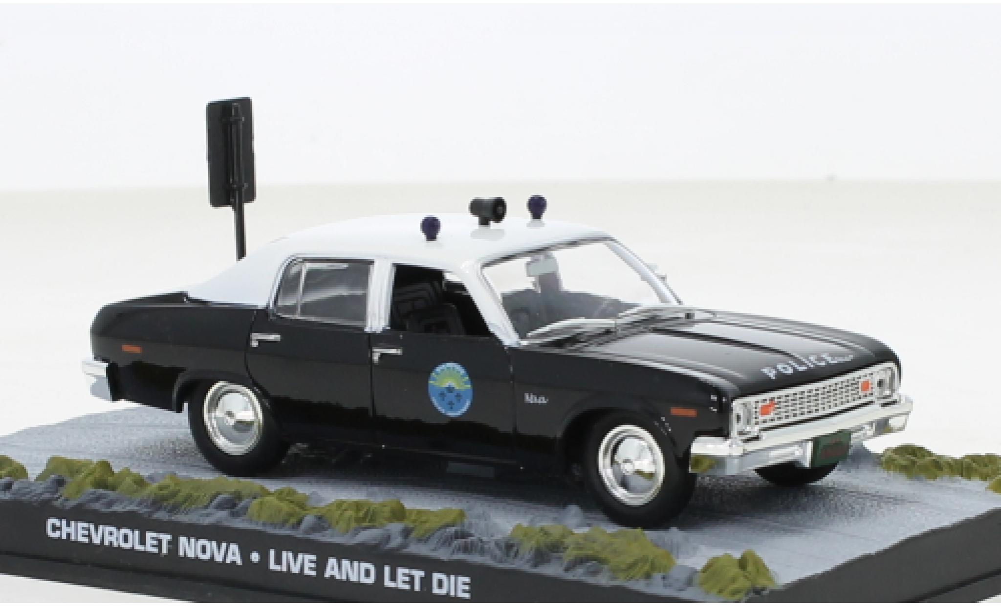 Chevrolet Nova 1/43 SpecialC black/white James Bond 007 1973 diecast model cars