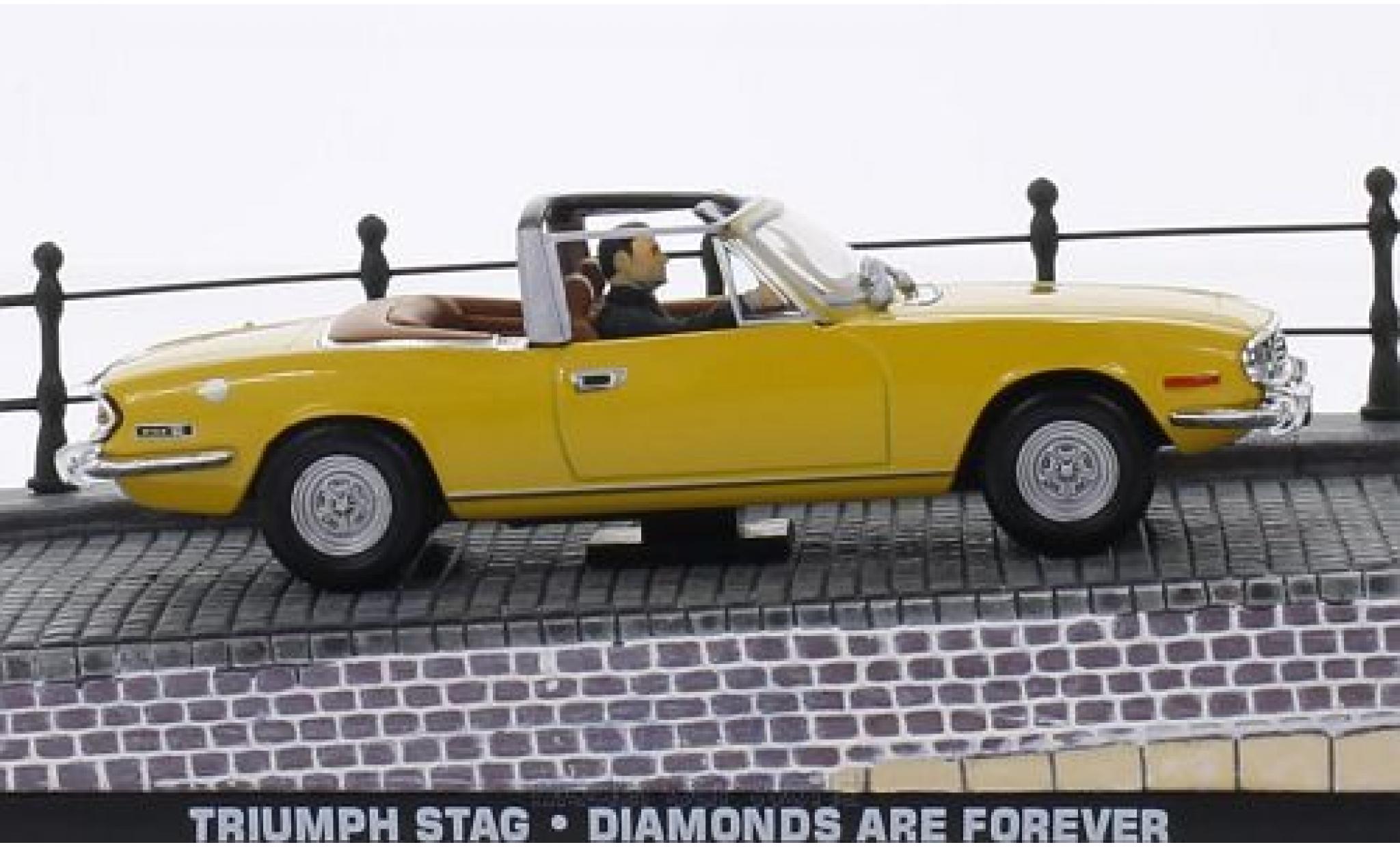 Triumph Stag 1/43 SpecialC yellow RHD James Bond 007 Diamantenfieber ohne Vitrine diecast model cars