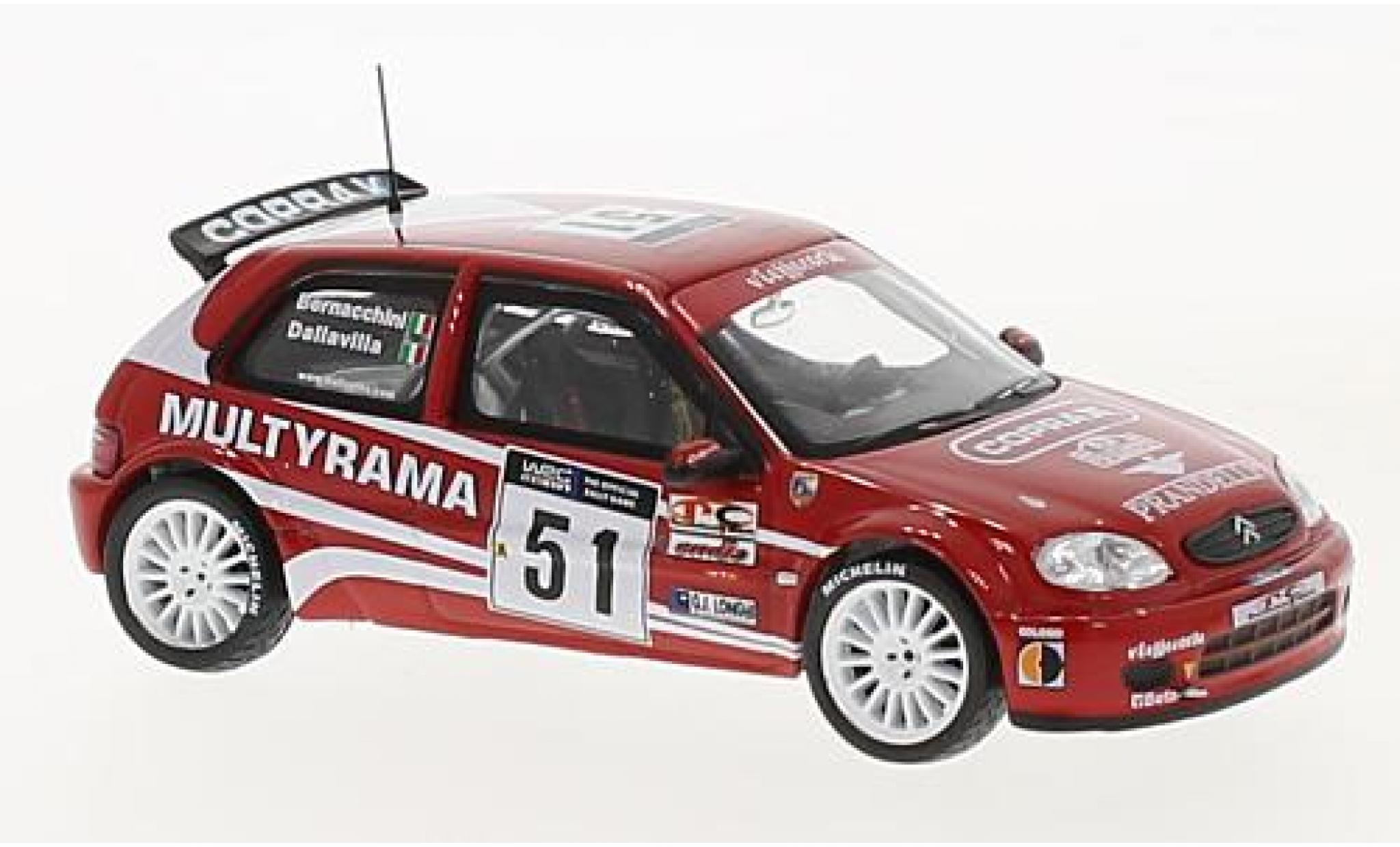 Citroen Saxo 1/43 SpecialC SAXO S1600 No.51 Rally WM Rally Sanremo 2002 diecast model cars