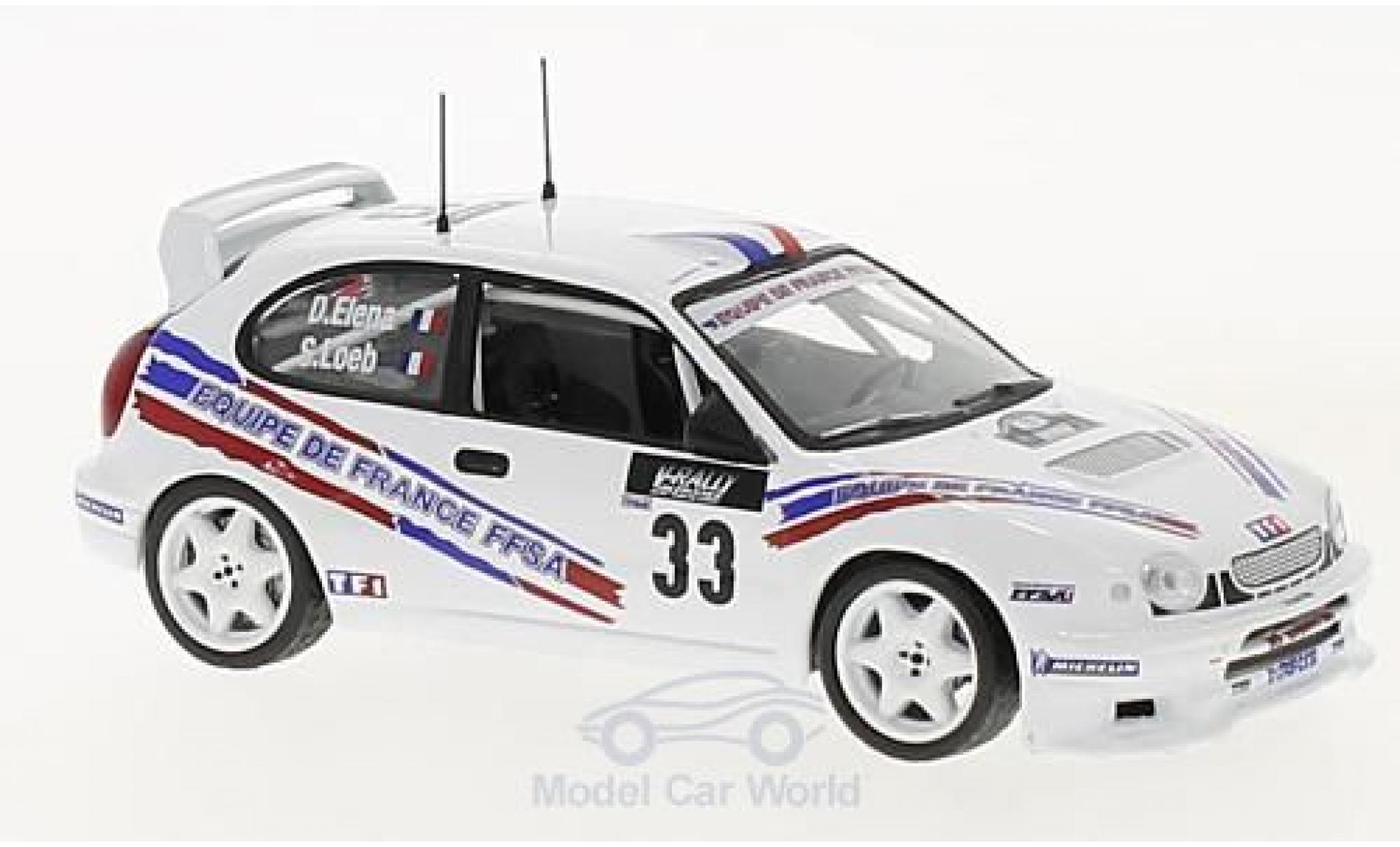 Toyota Corolla 1/43 SpecialC WRC No.33 Rally WM Rally Tour de Corse 2000 S.Loeb/D.Elena ohne Vitrine diecast model cars