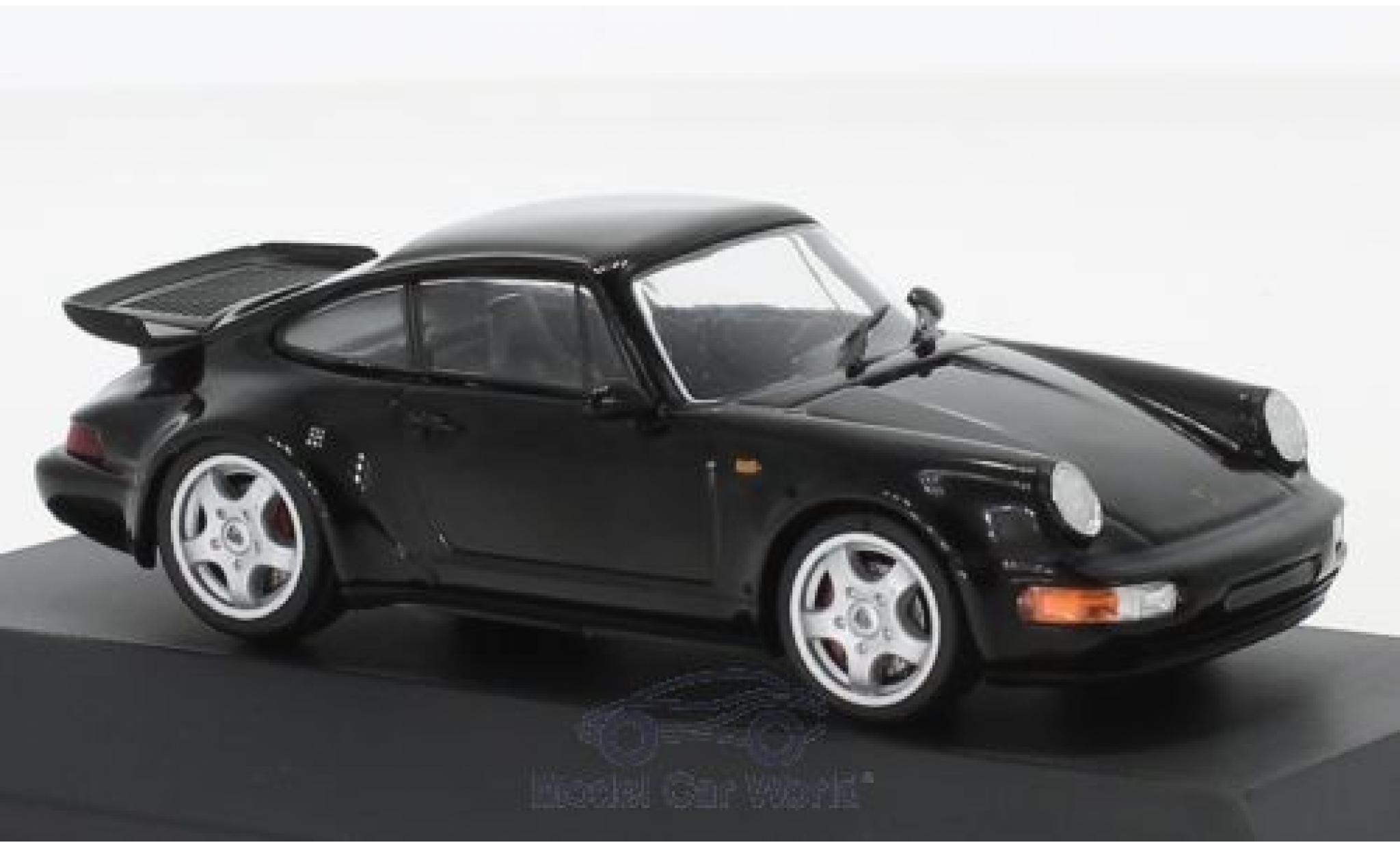 Porsche 964 Turbo 1/43 SpecialC 911 Turbo black 1990 911 Collection diecast model cars