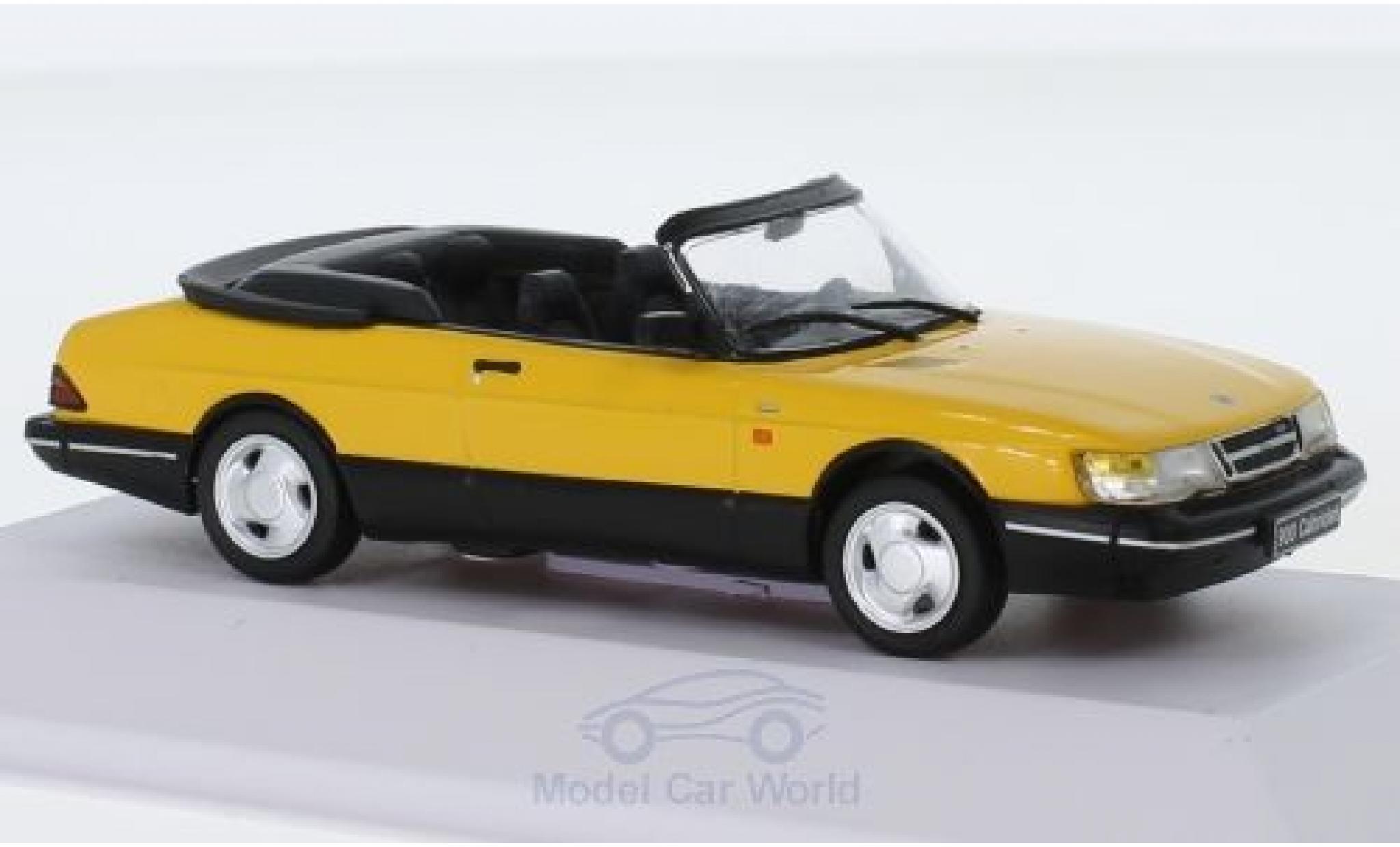 Saab 900 1/43 SpecialC Convertible Monte Carlo yellow 1991 diecast model cars
