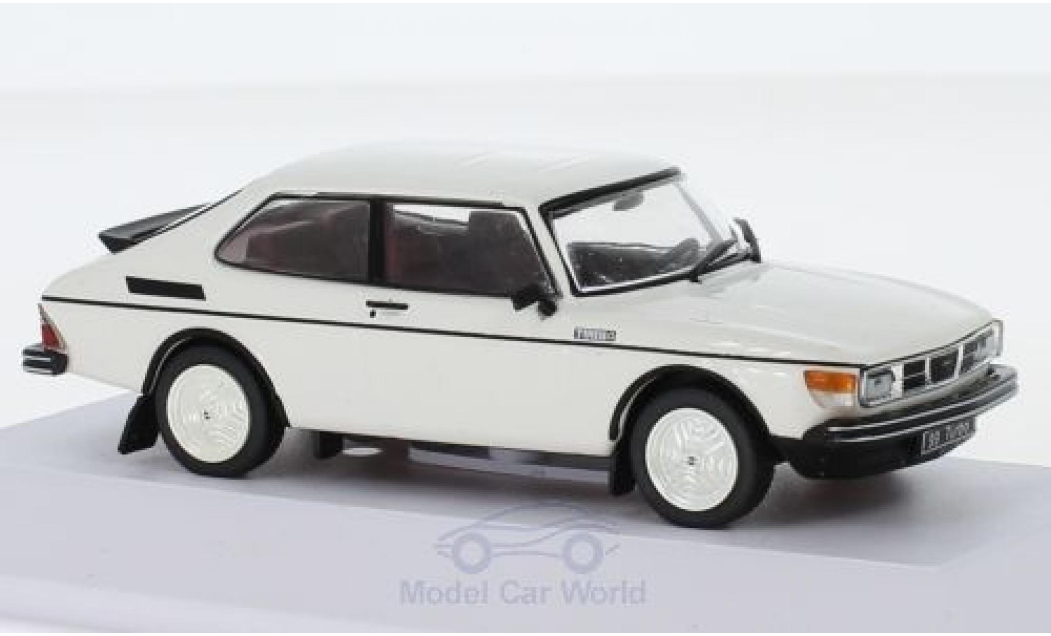 Saab 99 1/43 SpecialC Turbo Predotype white 1977 diecast model cars
