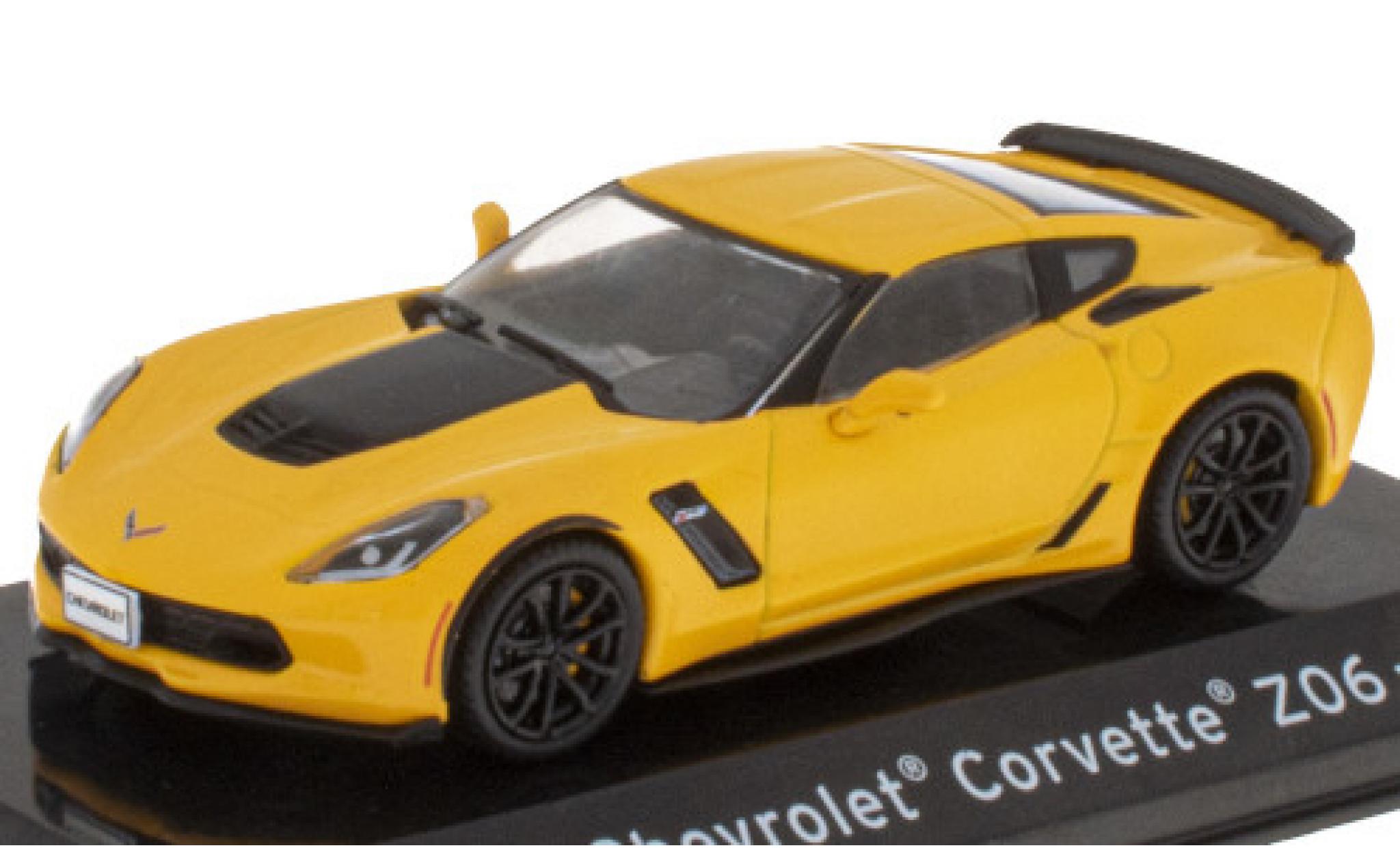 Chevrolet Corvette 1/43 SpecialC Z06 (C7) yellow/matt-black 2009 diecast model cars