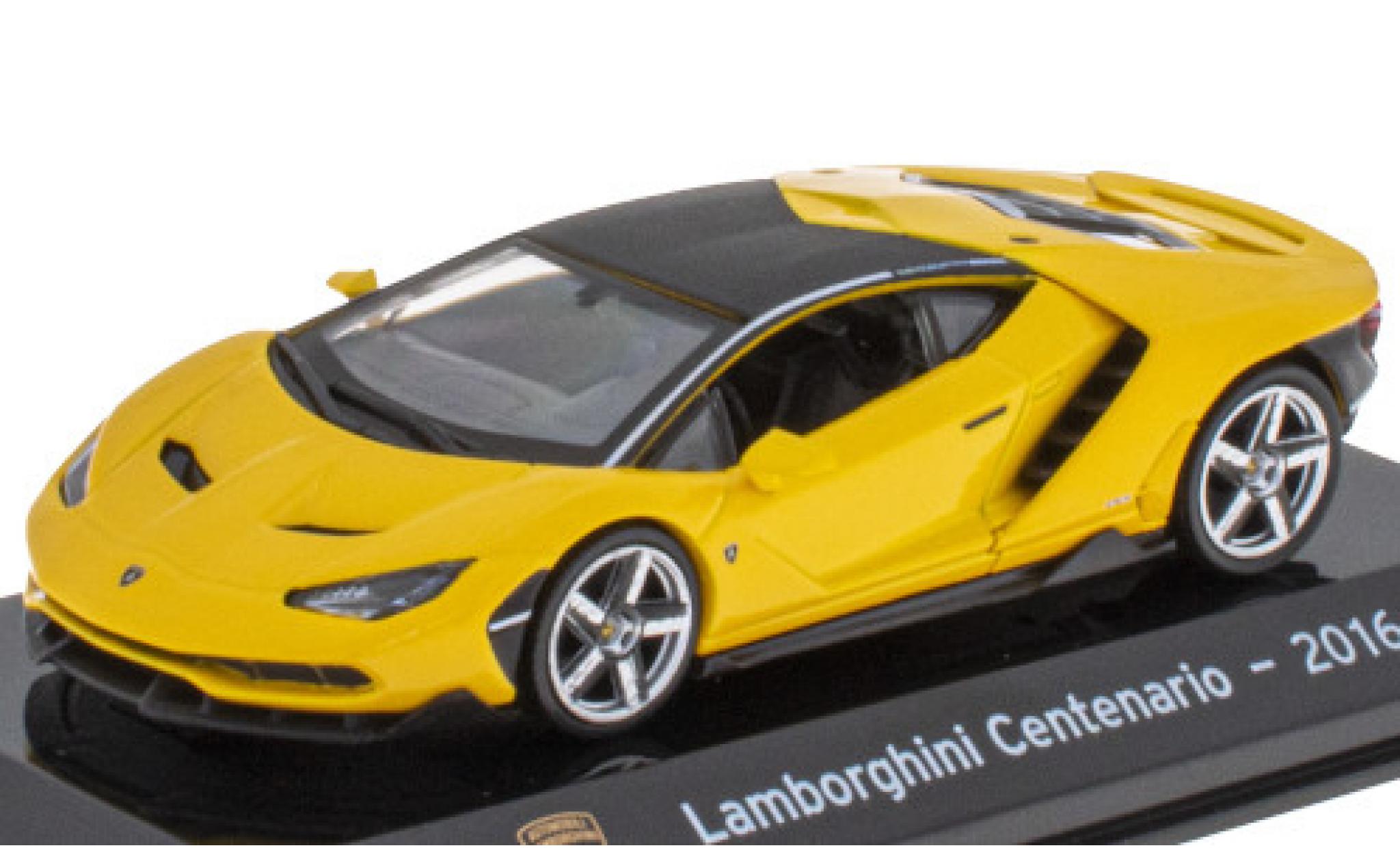 Lamborghini Centenario 1/43 SpecialC yellow/matt-black 2016 diecast model cars
