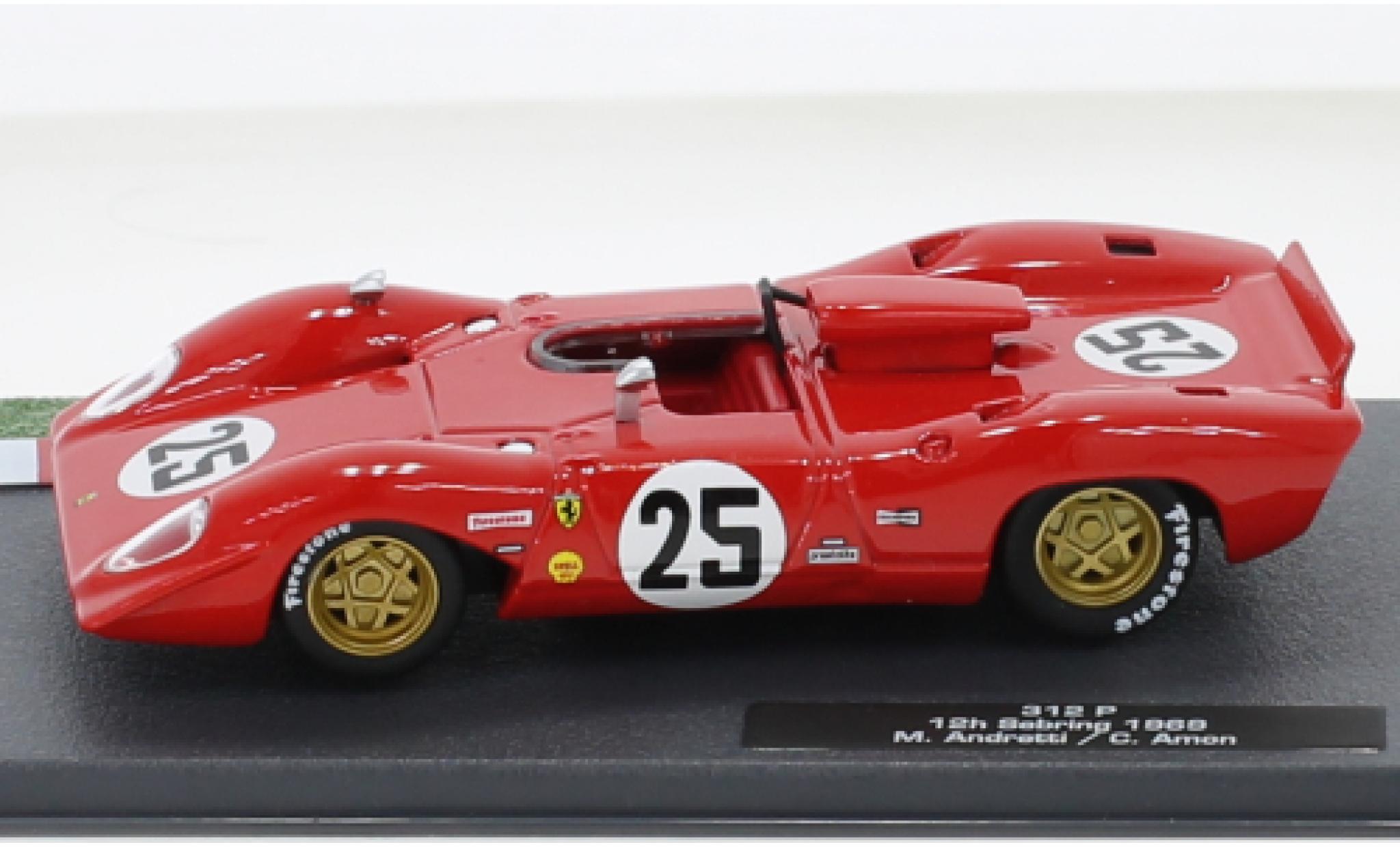 Ferrari 312 1/43 SpecialC P RHD No.25 12h Sebring 1969 diecast model cars