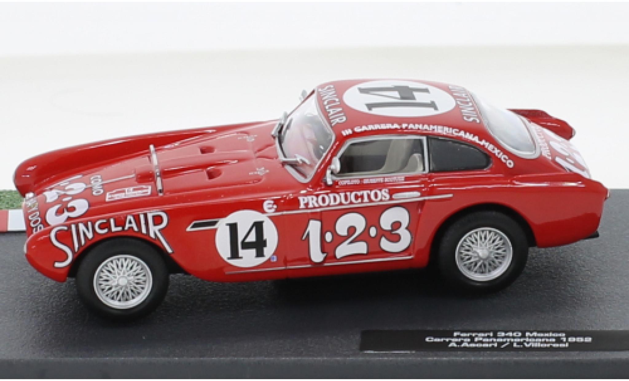 Ferrari 340 1/43 SpecialC Mexico RHD No.14 Carrera Panamericana 1952 diecast model cars