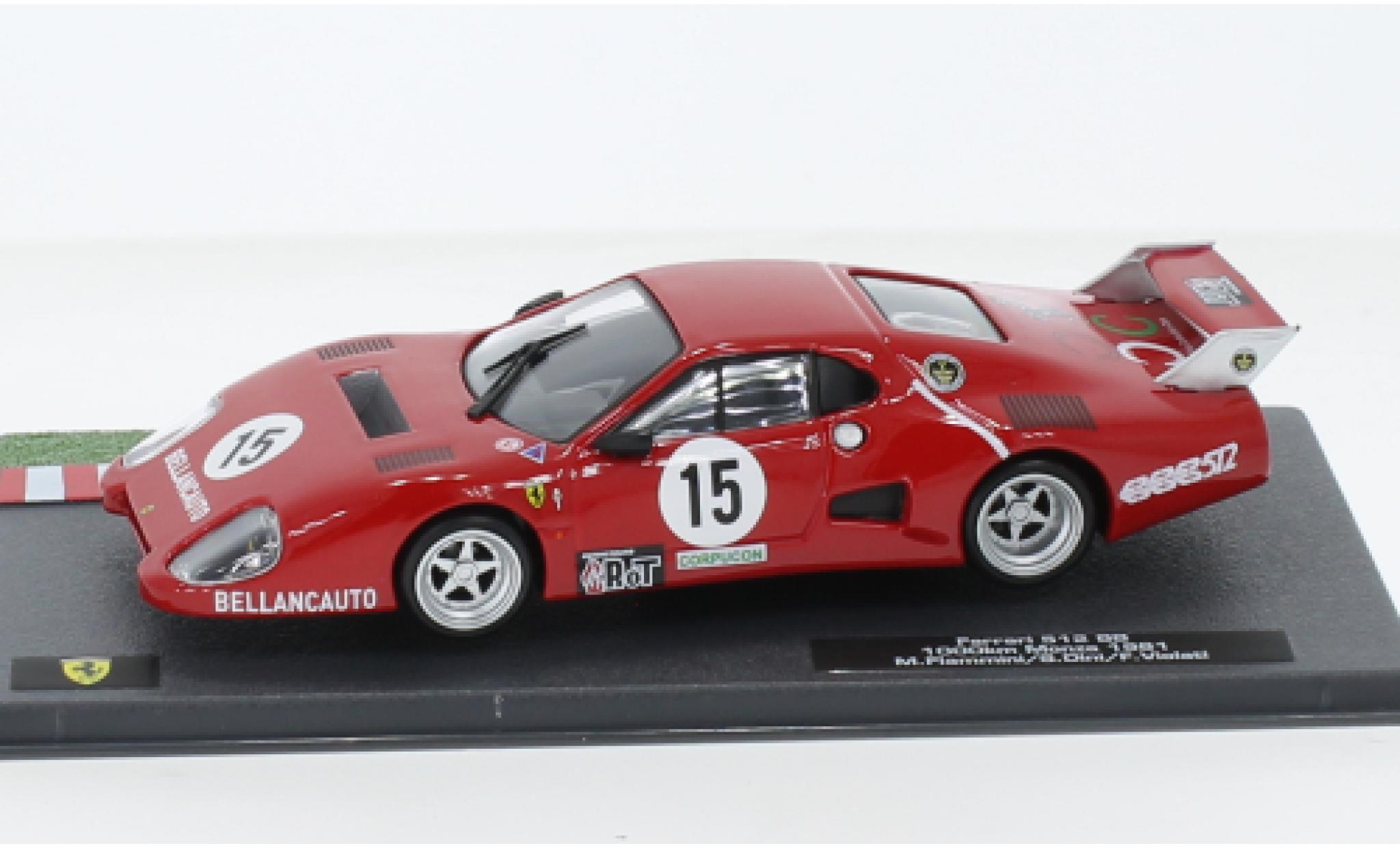 Ferrari 512 1/43 SpecialC .-125 BB No.15 1000km Monza 1981 diecast model cars
