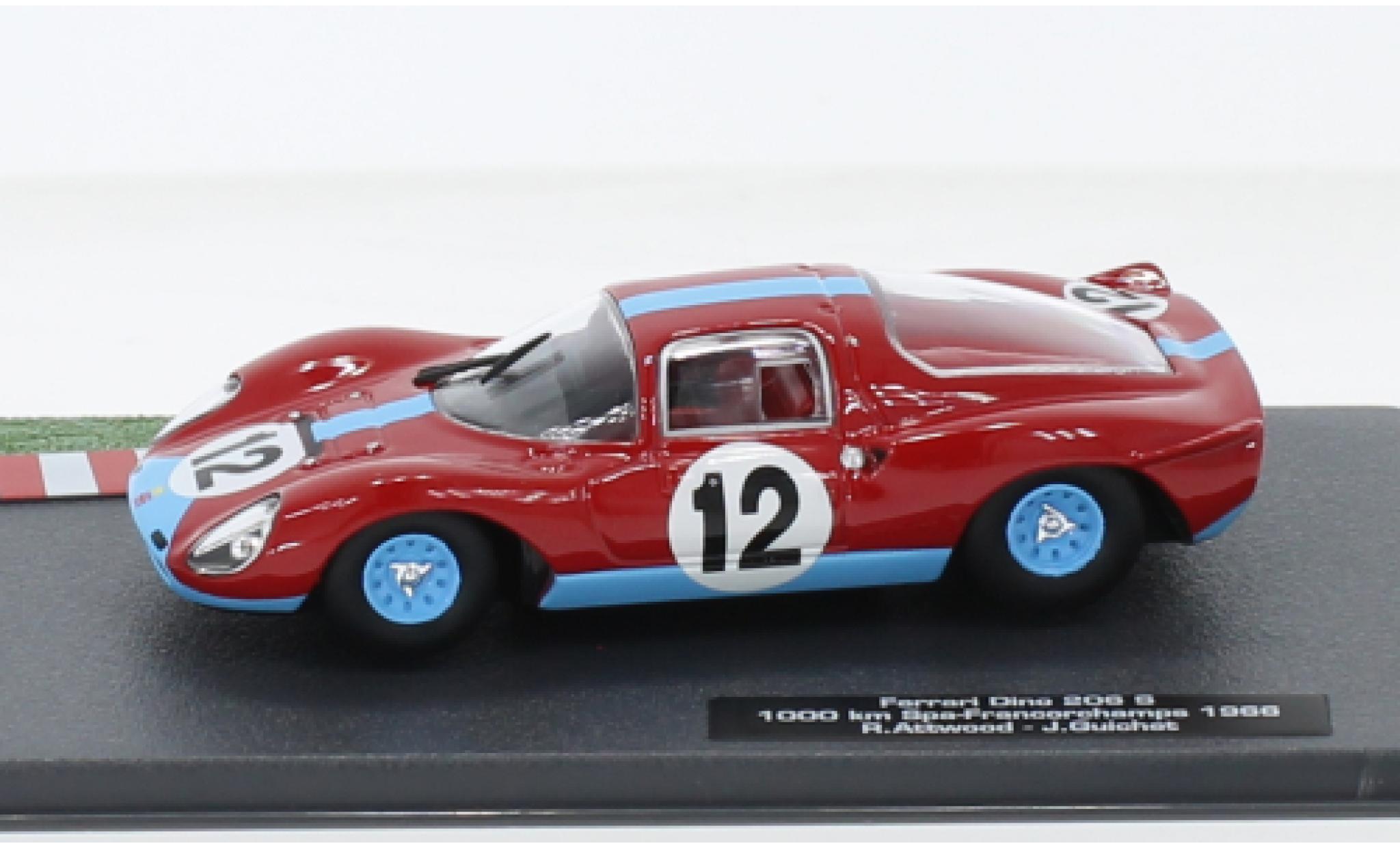 Ferrari Dino 1/43 SpecialC .-125 206 S RHD No.12 1000 Km Spa Francorchamps 1966 diecast model cars